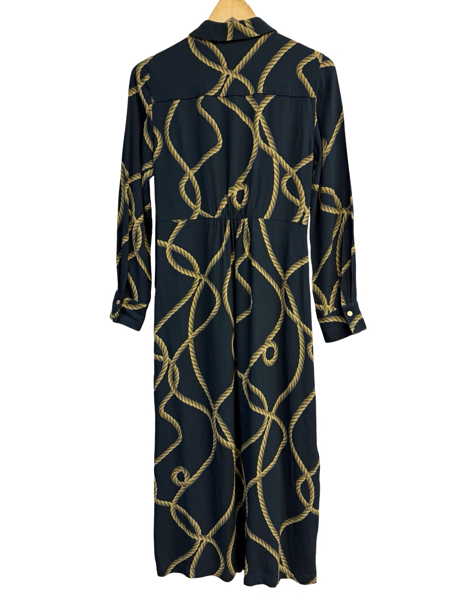 Perri Cutten Navy & Gold Dress 10