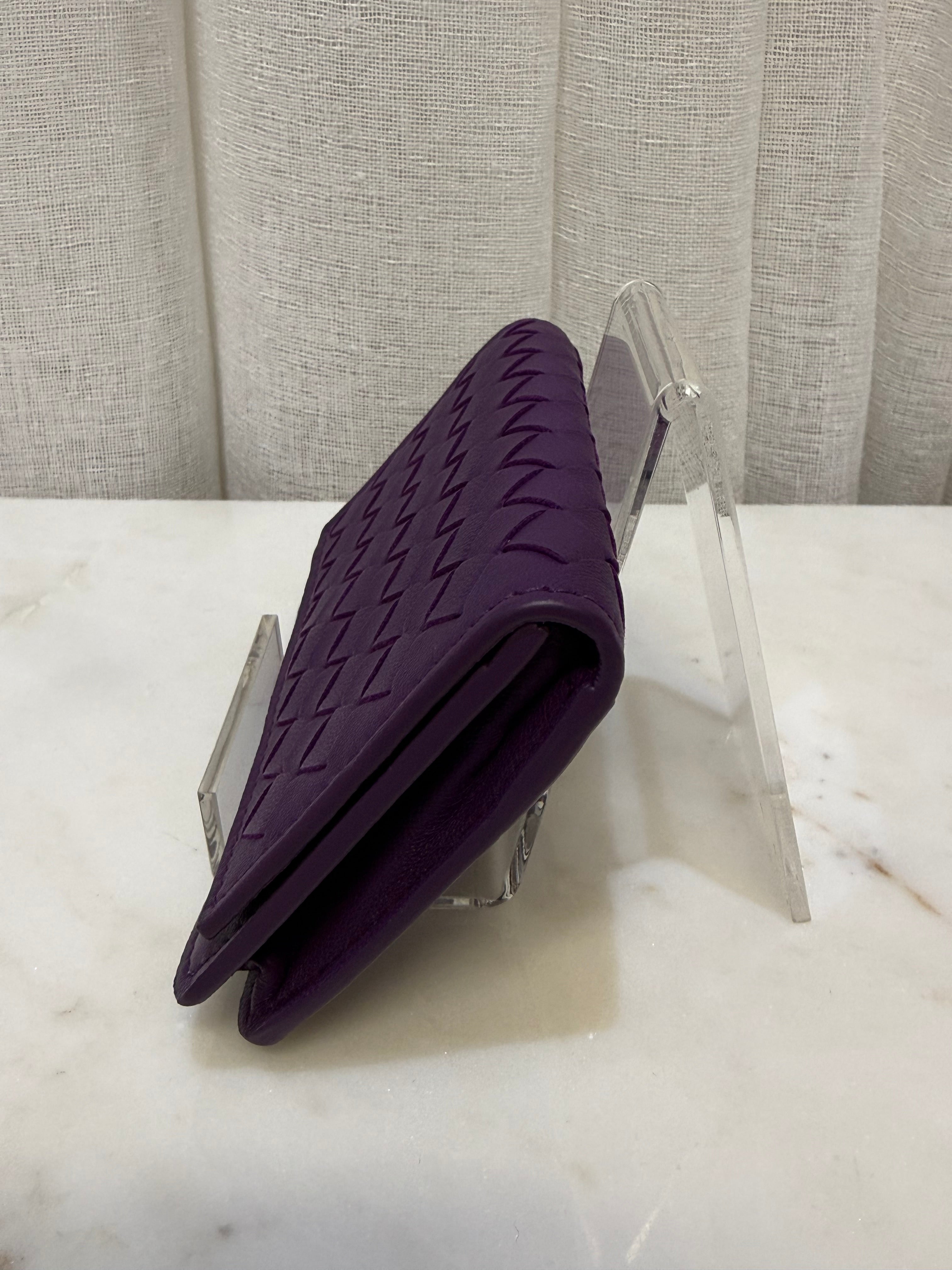 Bottega Purple Card Wallet