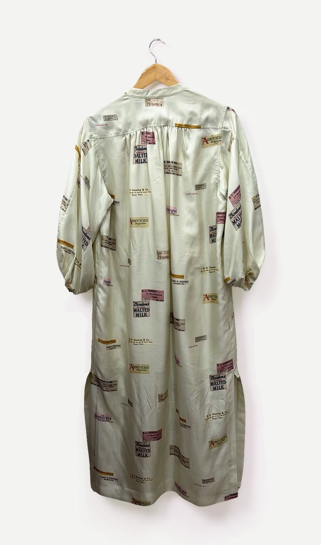 Oroton Cream Print Shirt Dress 10