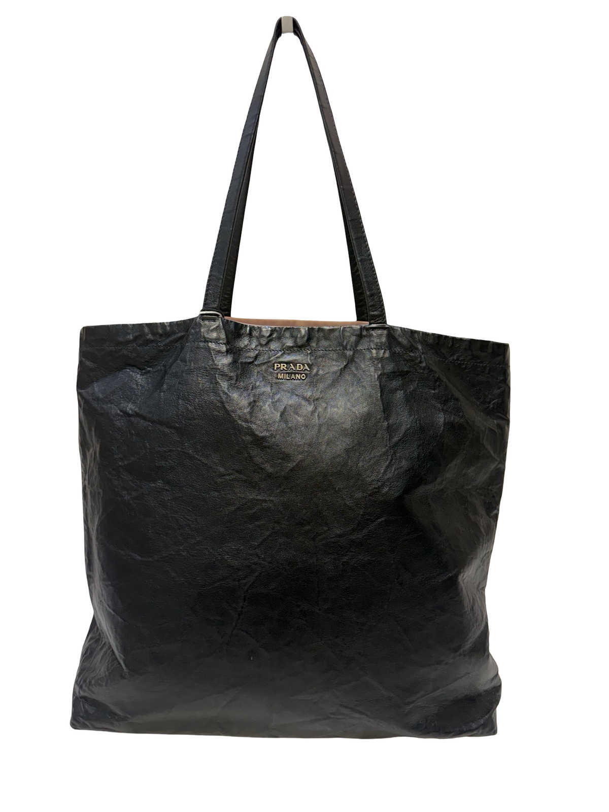 Prada Black Leather Tote