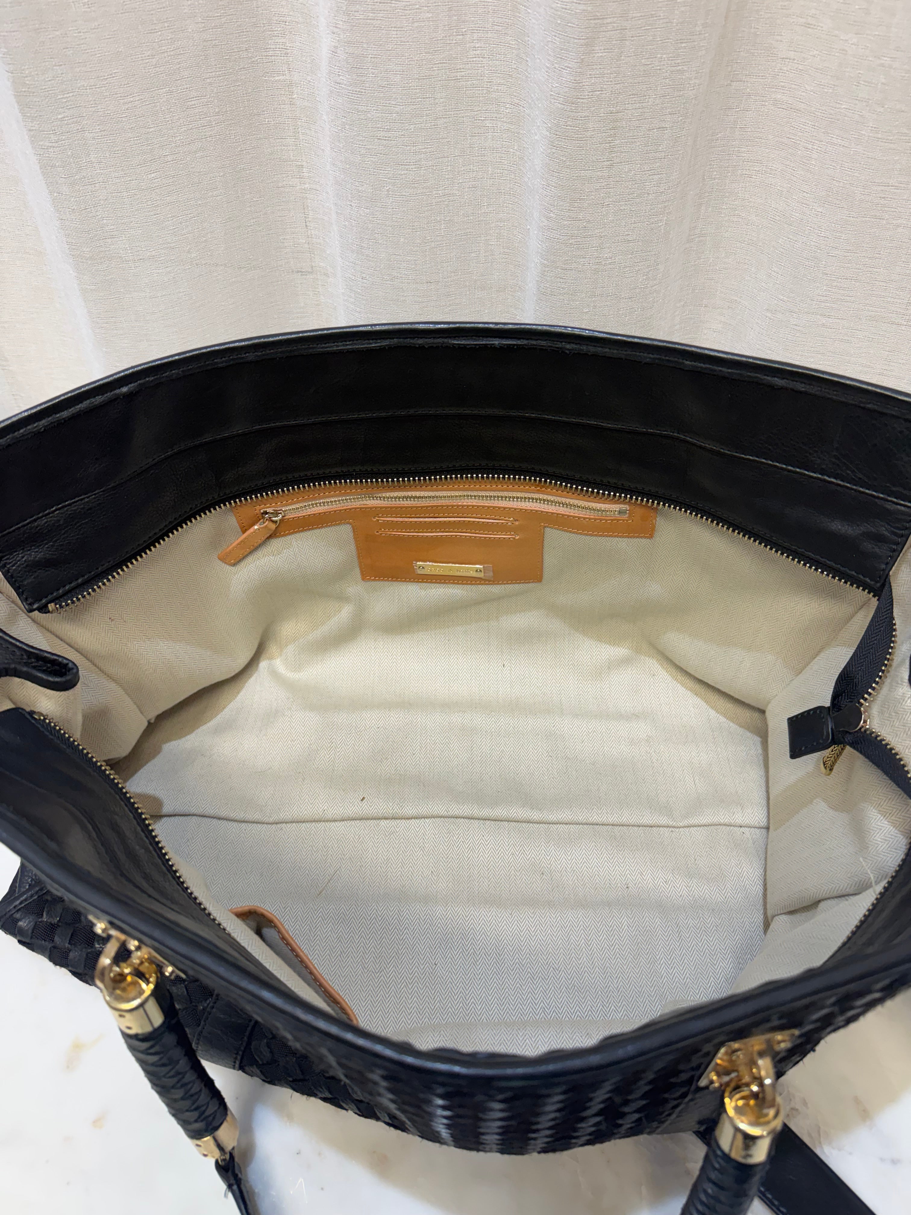 Sass & Bide Black Leather Bag