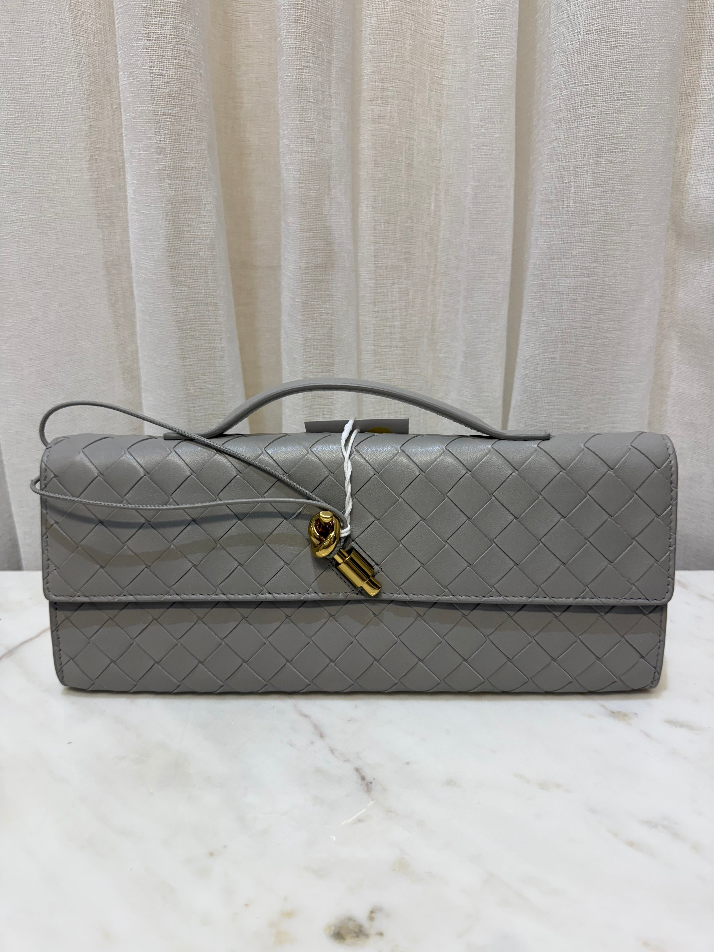 Bottega Veneta Grey Clutch