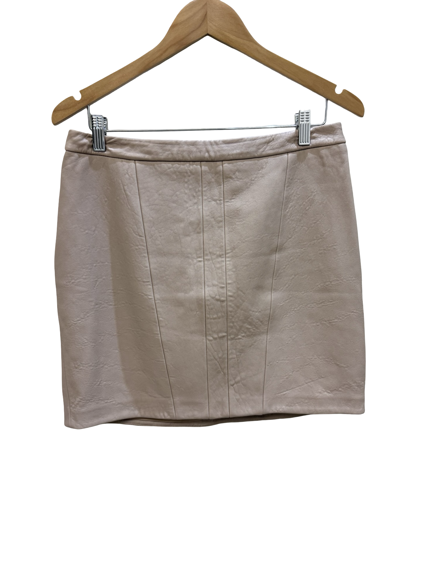 Saba Nude Leather Skirt 12