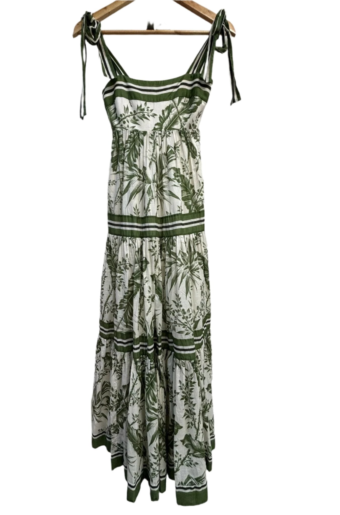 Zimmermann Green Foliage Dress 0