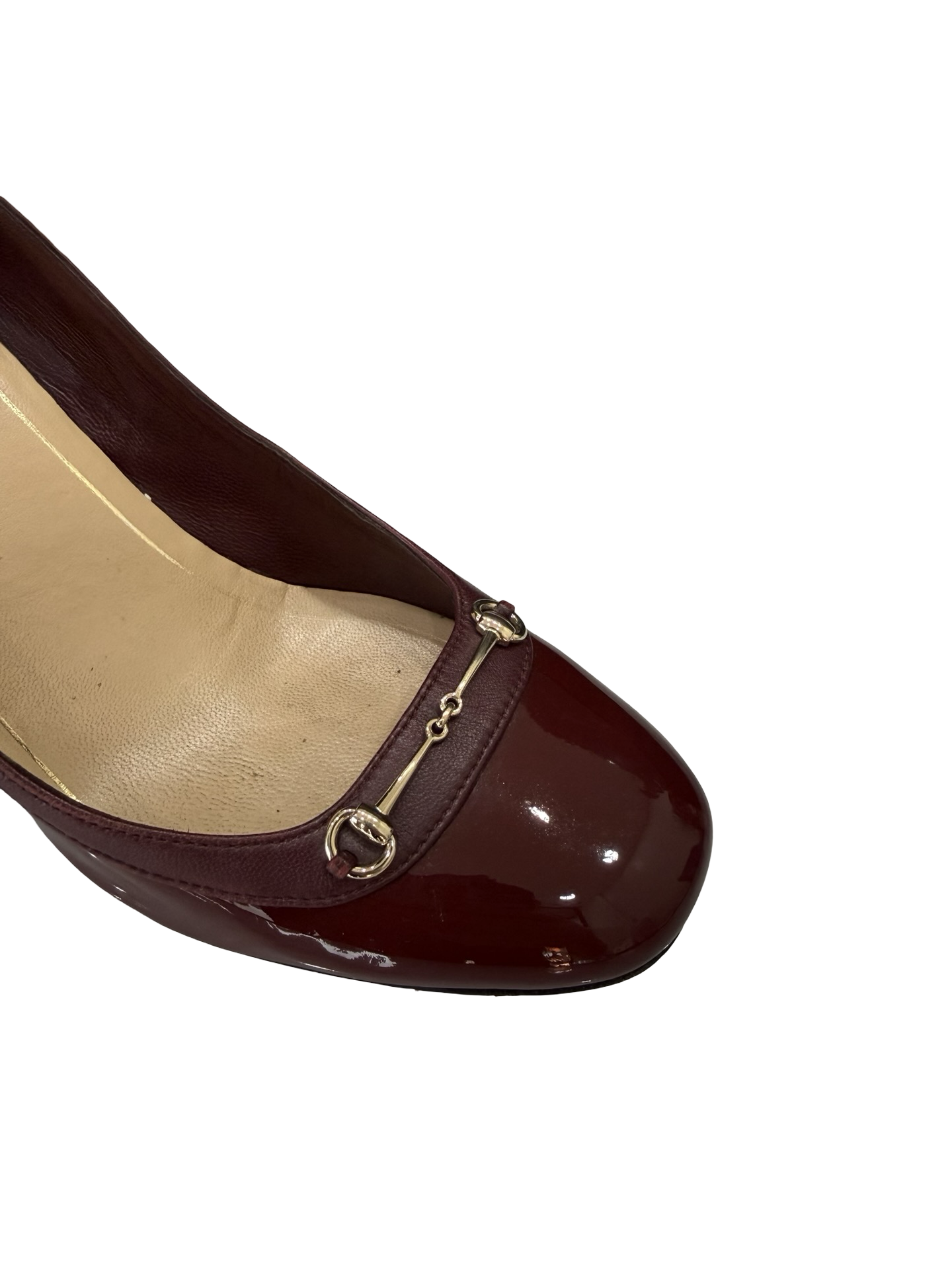 GUCCI Burgundy Heel 37