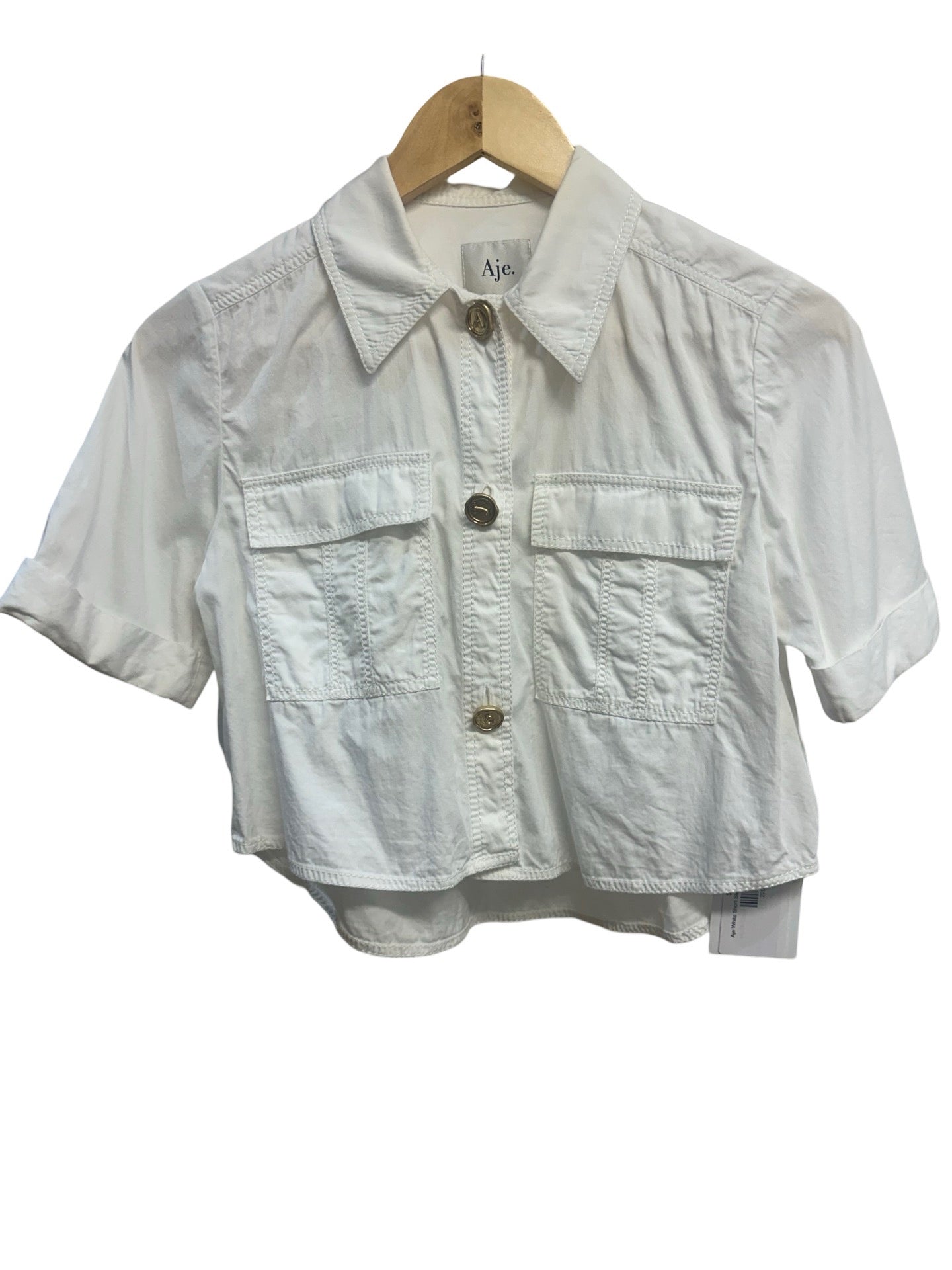 Aje White Short Sleeve Top 6