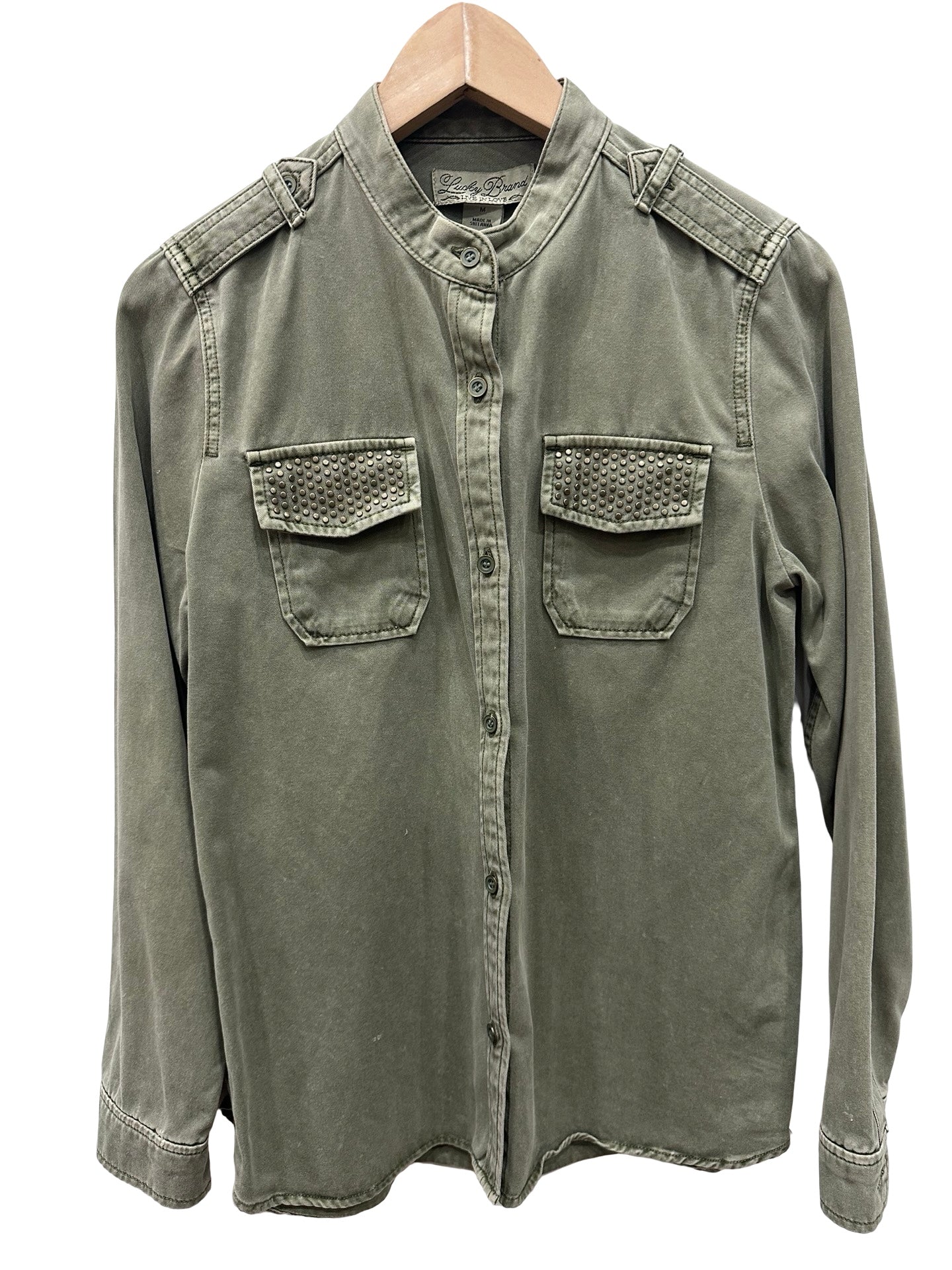 Lucky Brand Green Shirt M