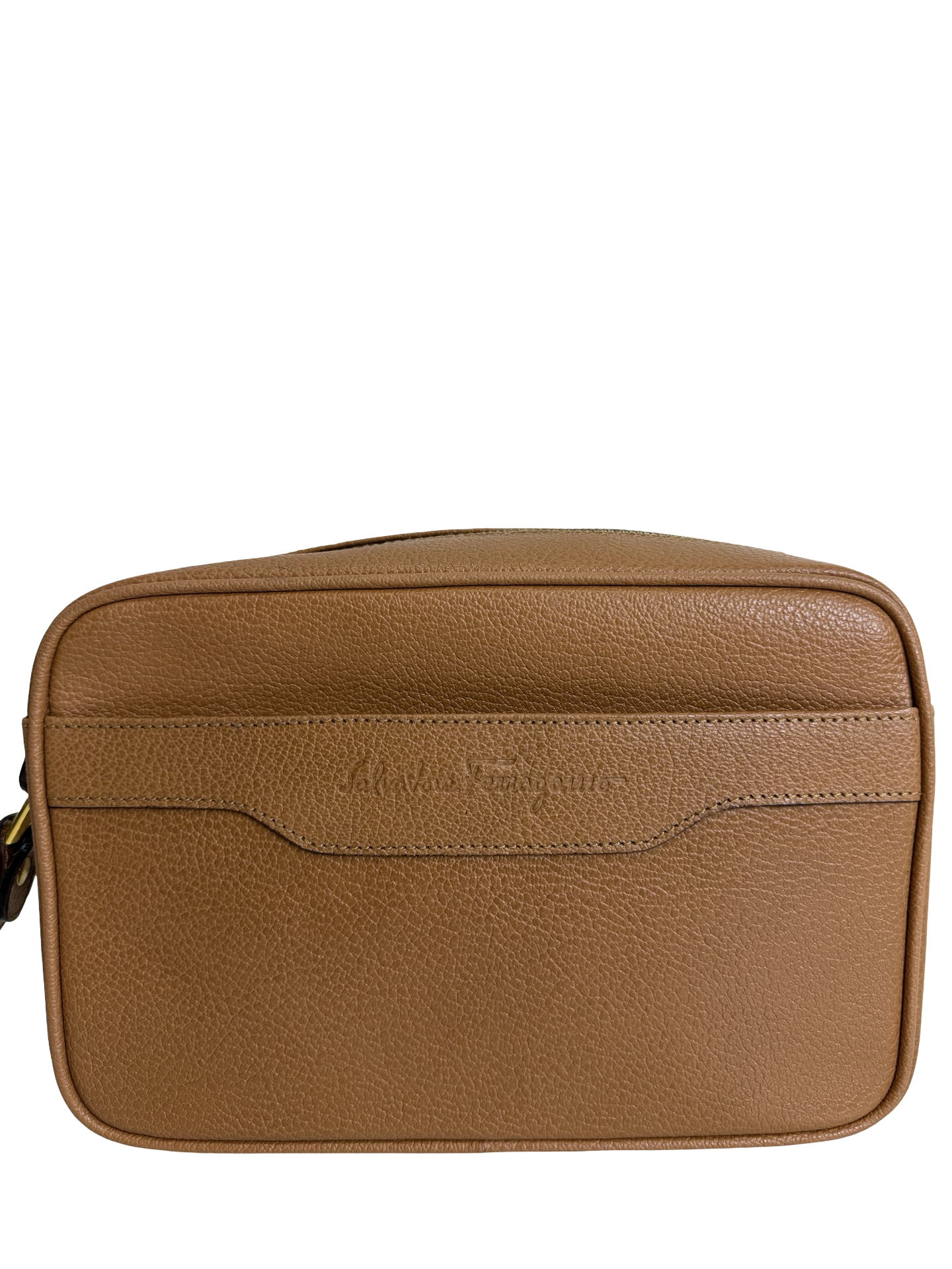 Salvatore Ferragamo Brown Clutch/Wristlet