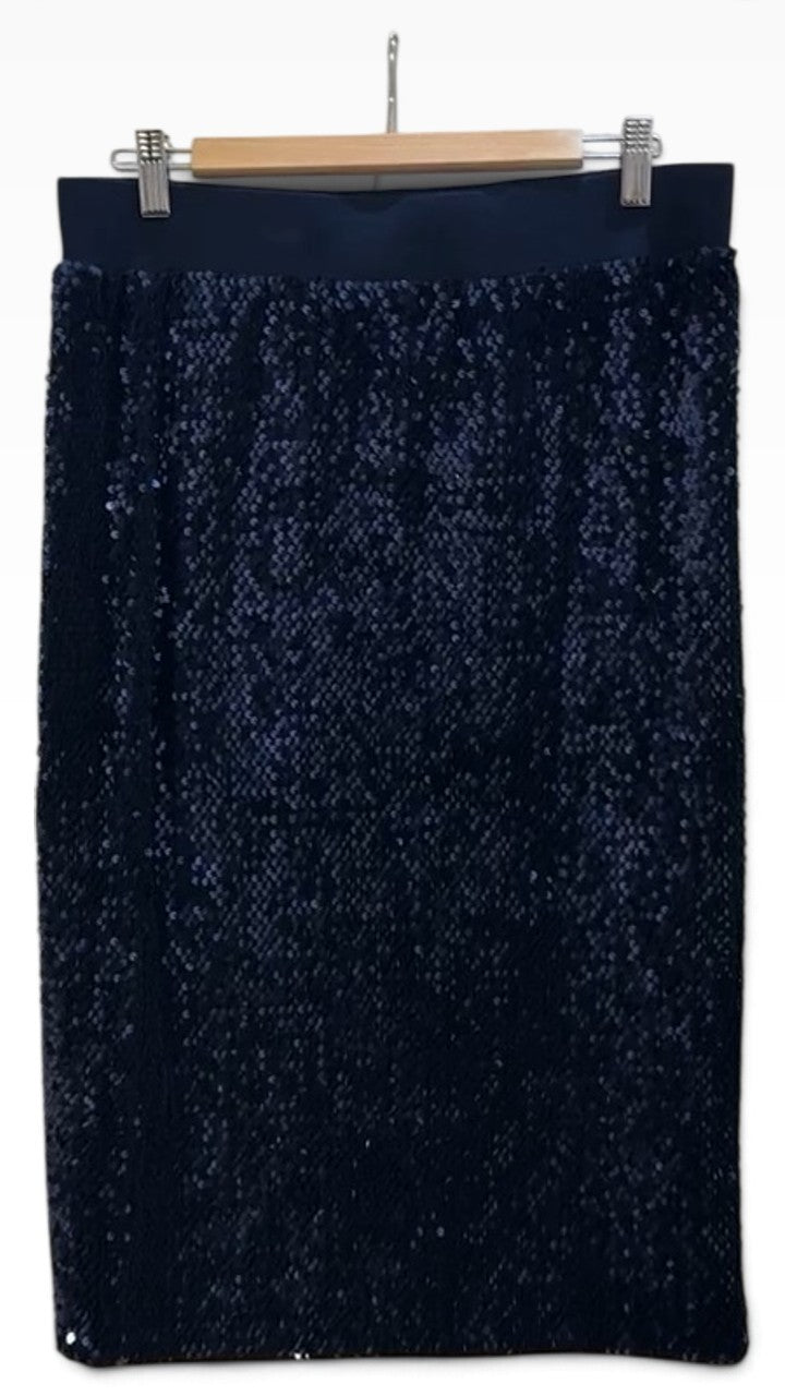 Blue Illusion Navy Skirt M