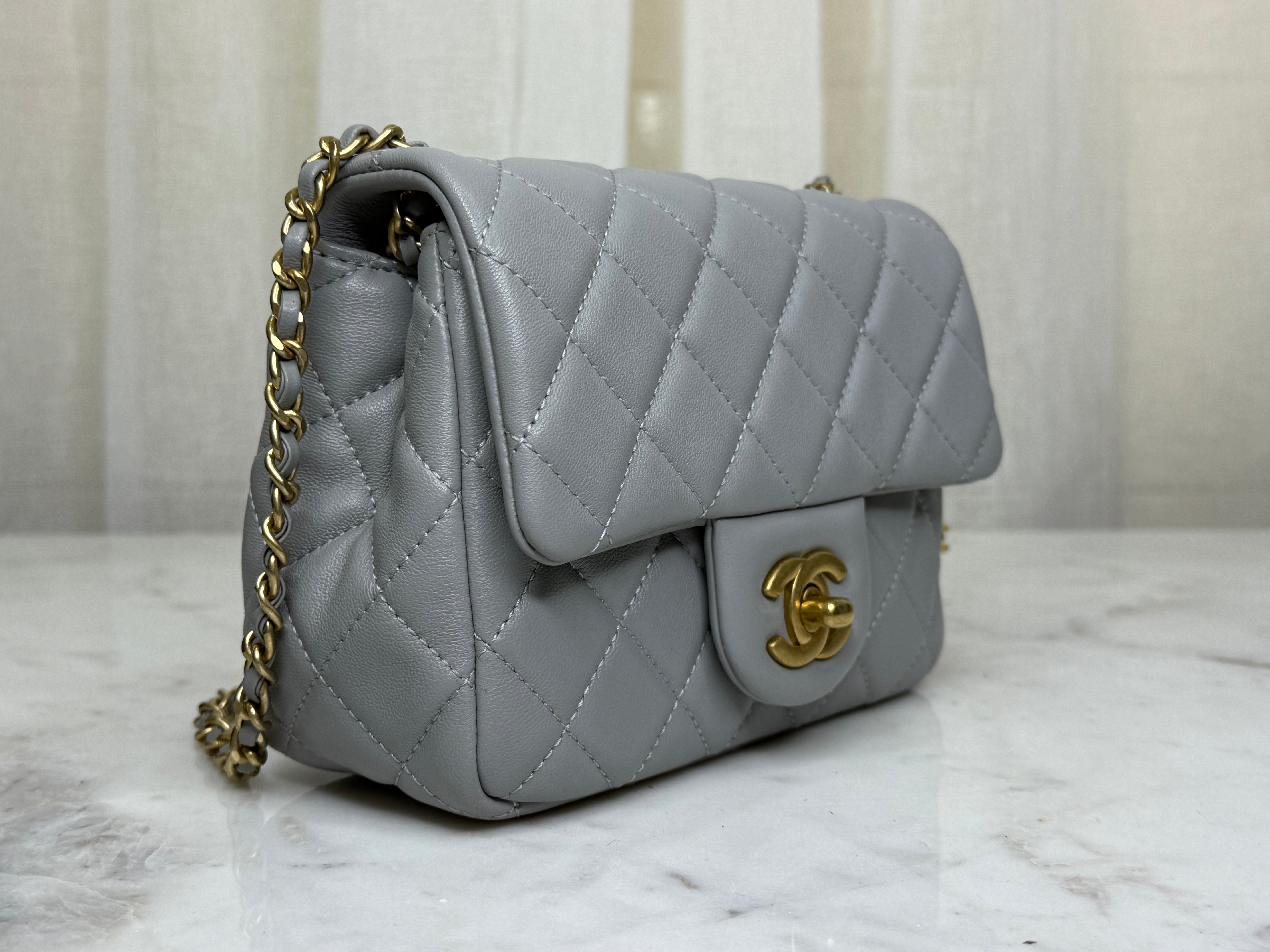 Chanel Grey Mini Classique