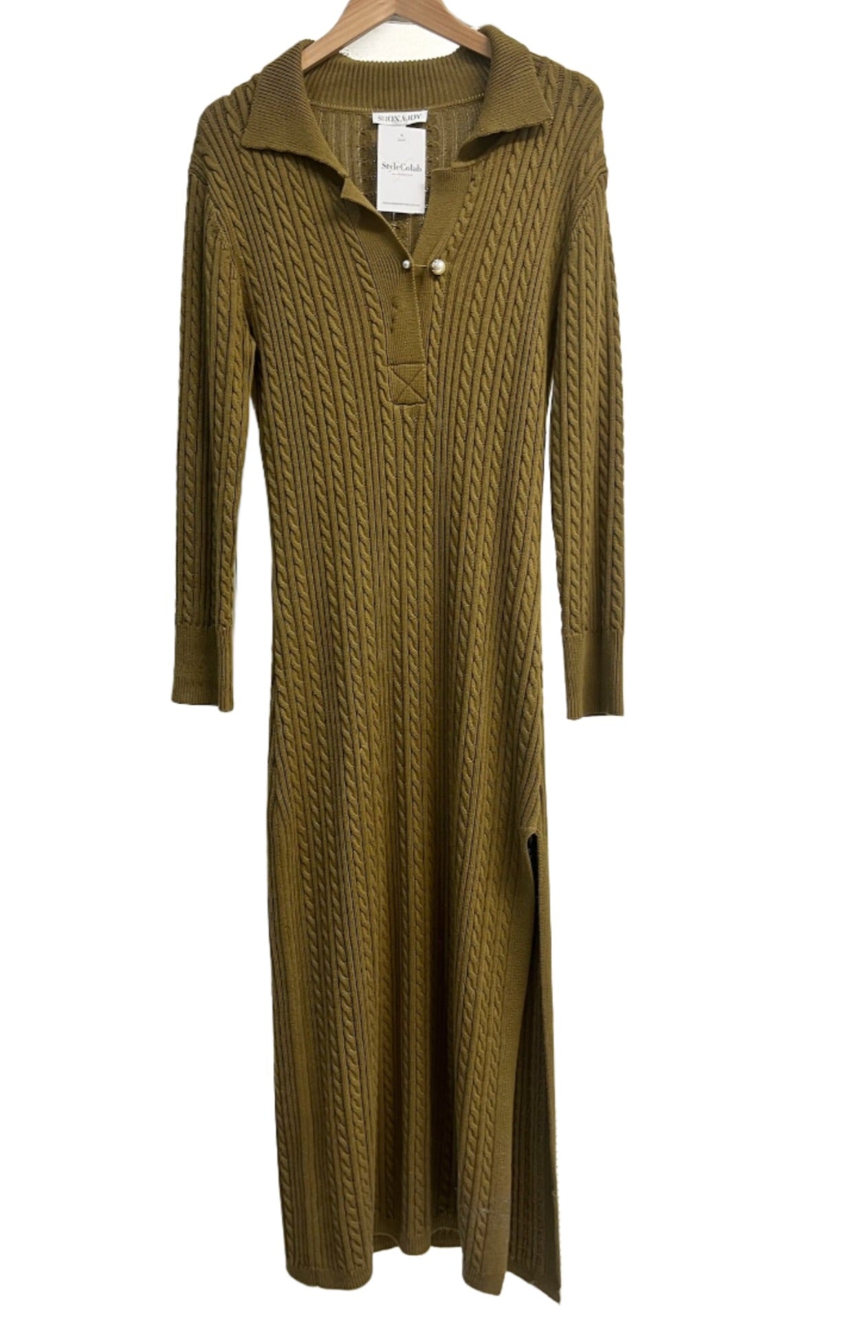 Shona Joy Green Maxi Knit Dress 8