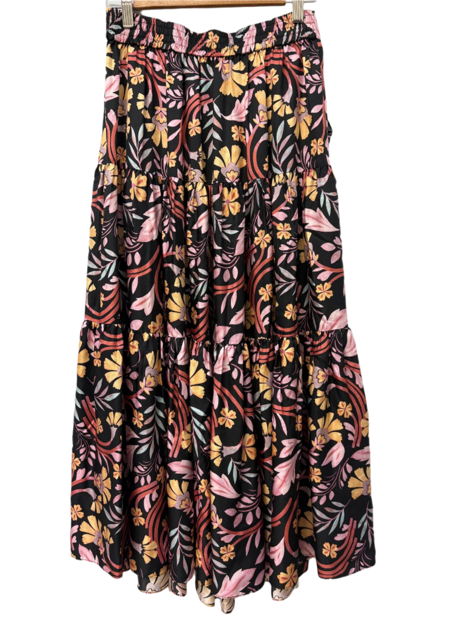 Husk Black Floral Skirt 10