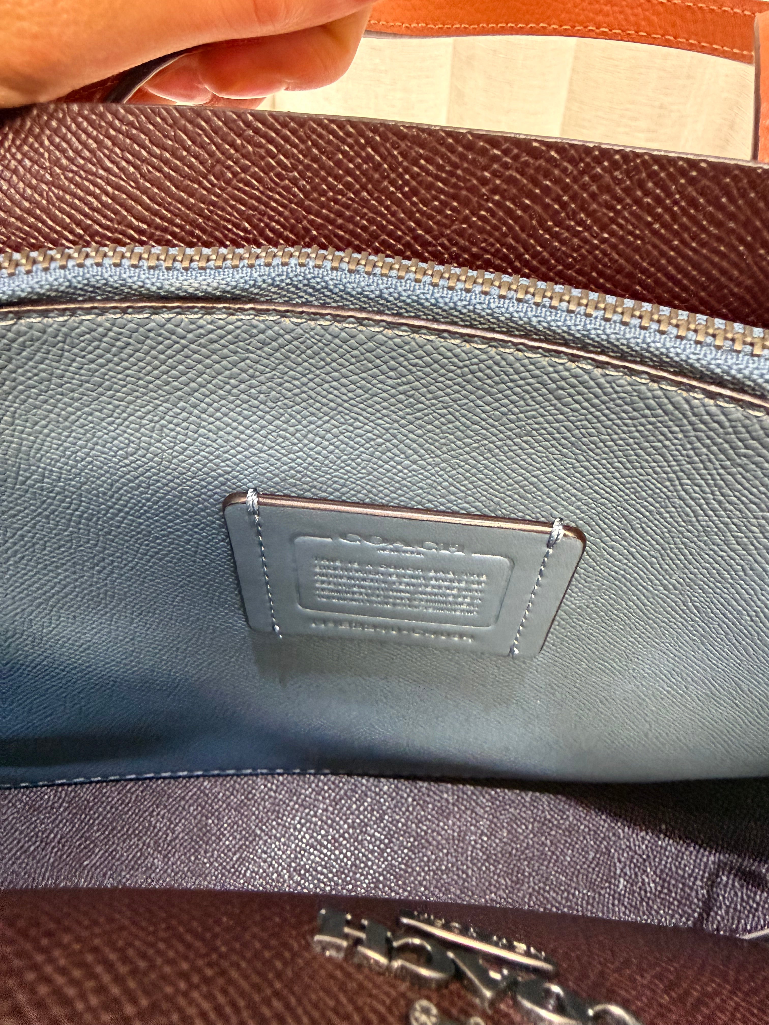 Coach Mollie Tote Bag 25 Orange