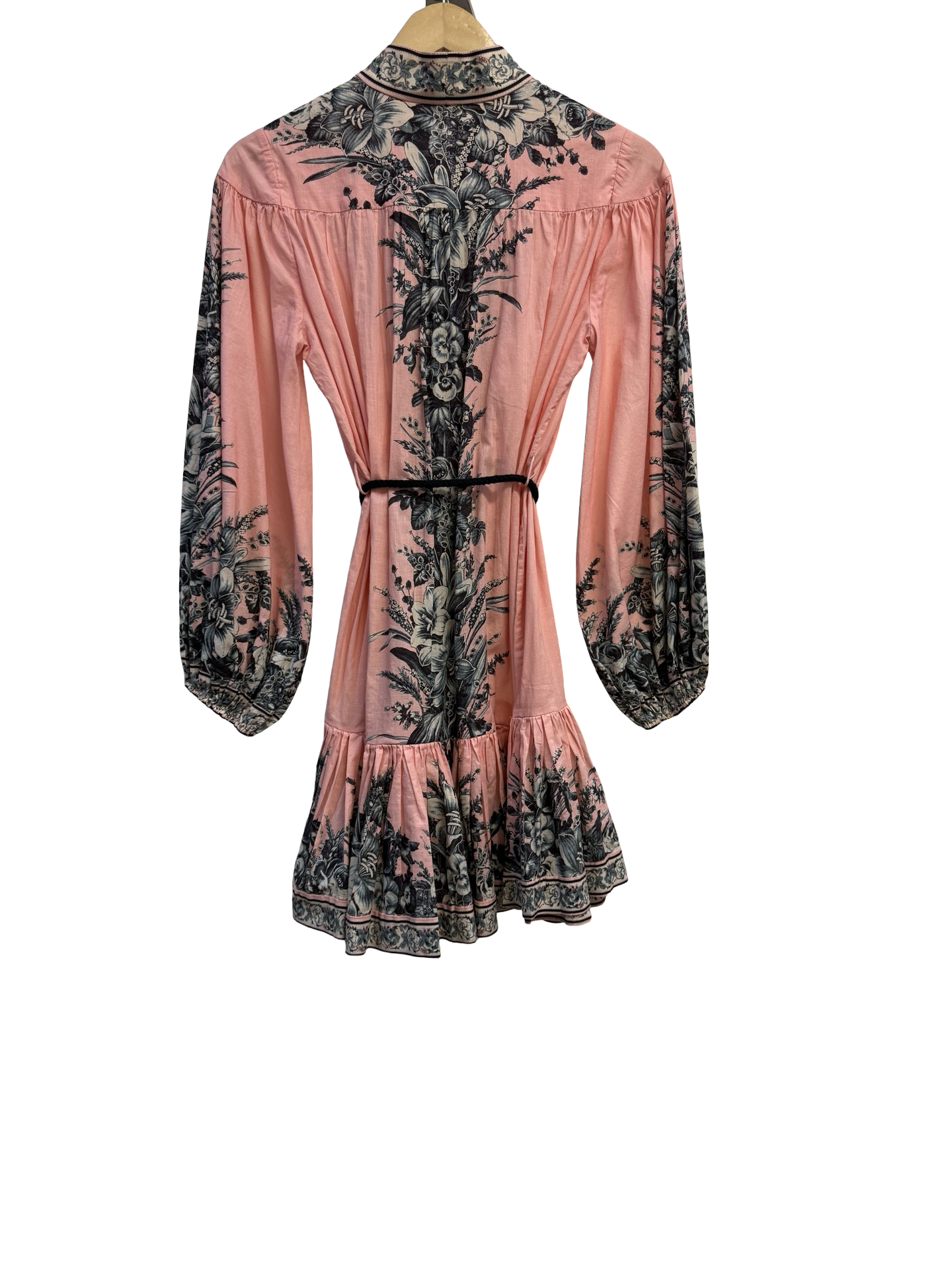 Zimmermann Pink Drop Waist Dress 0