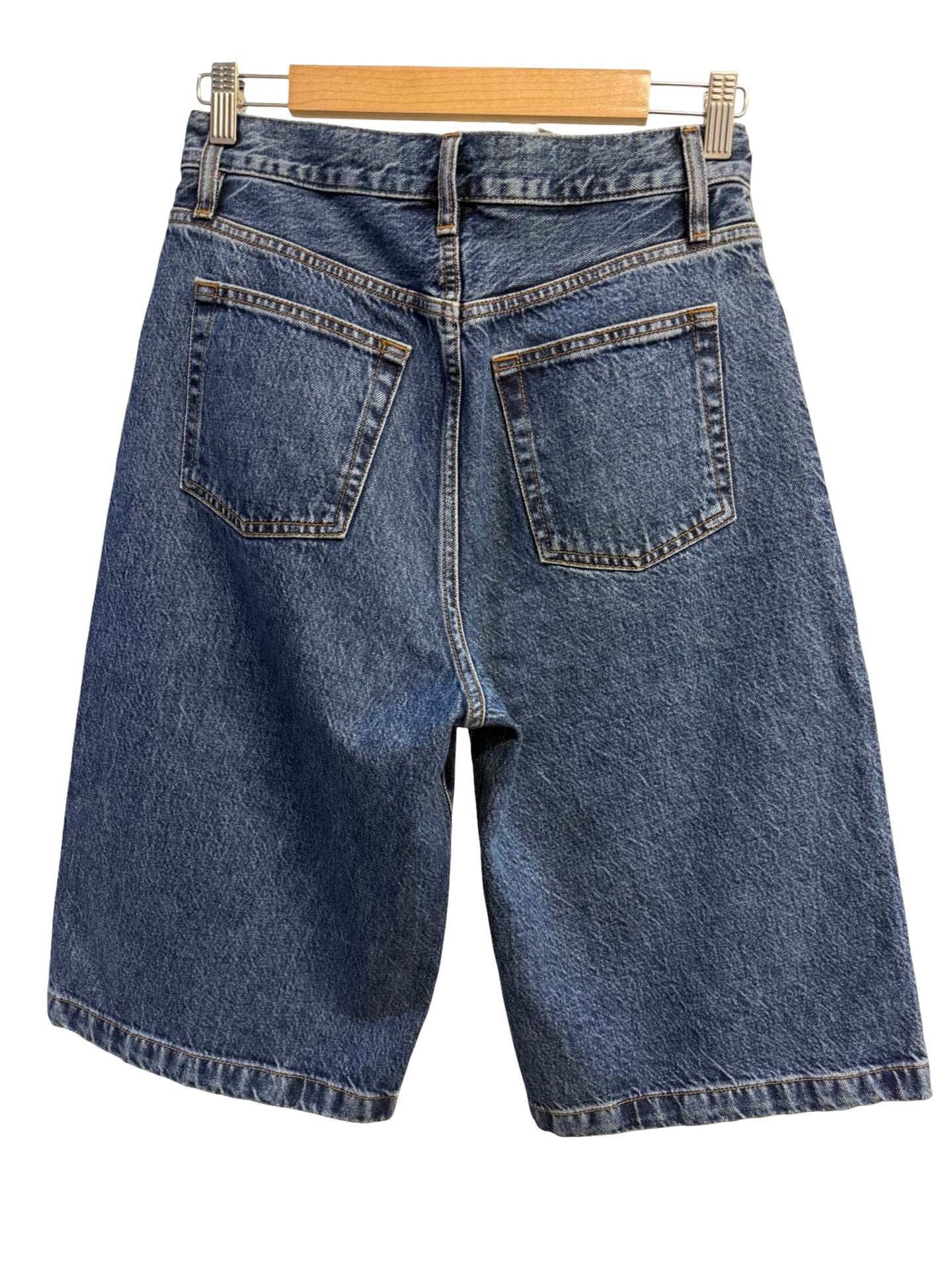 Frame Dark Denim Shorts 25