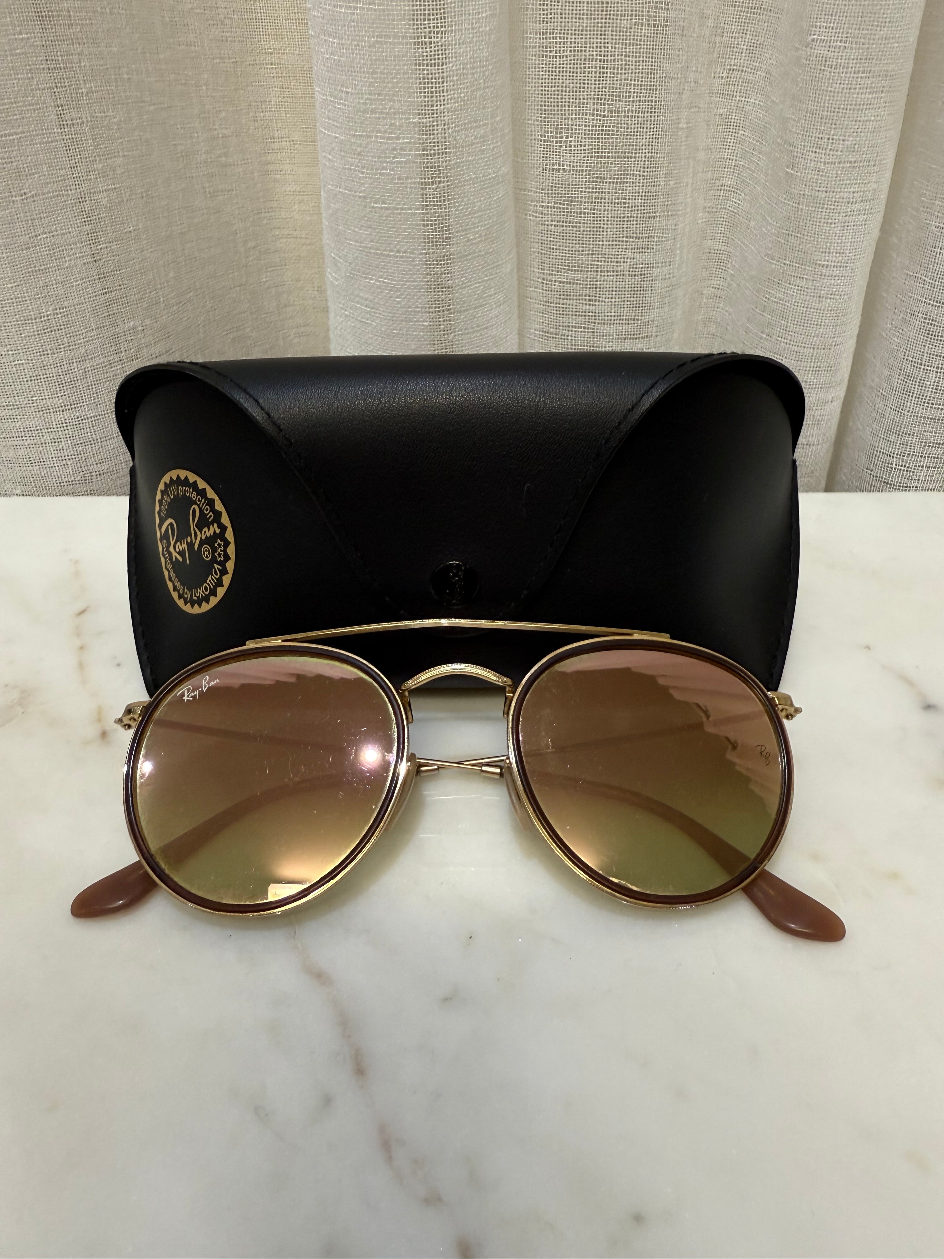 RayBan Rose Gold Sunglasses