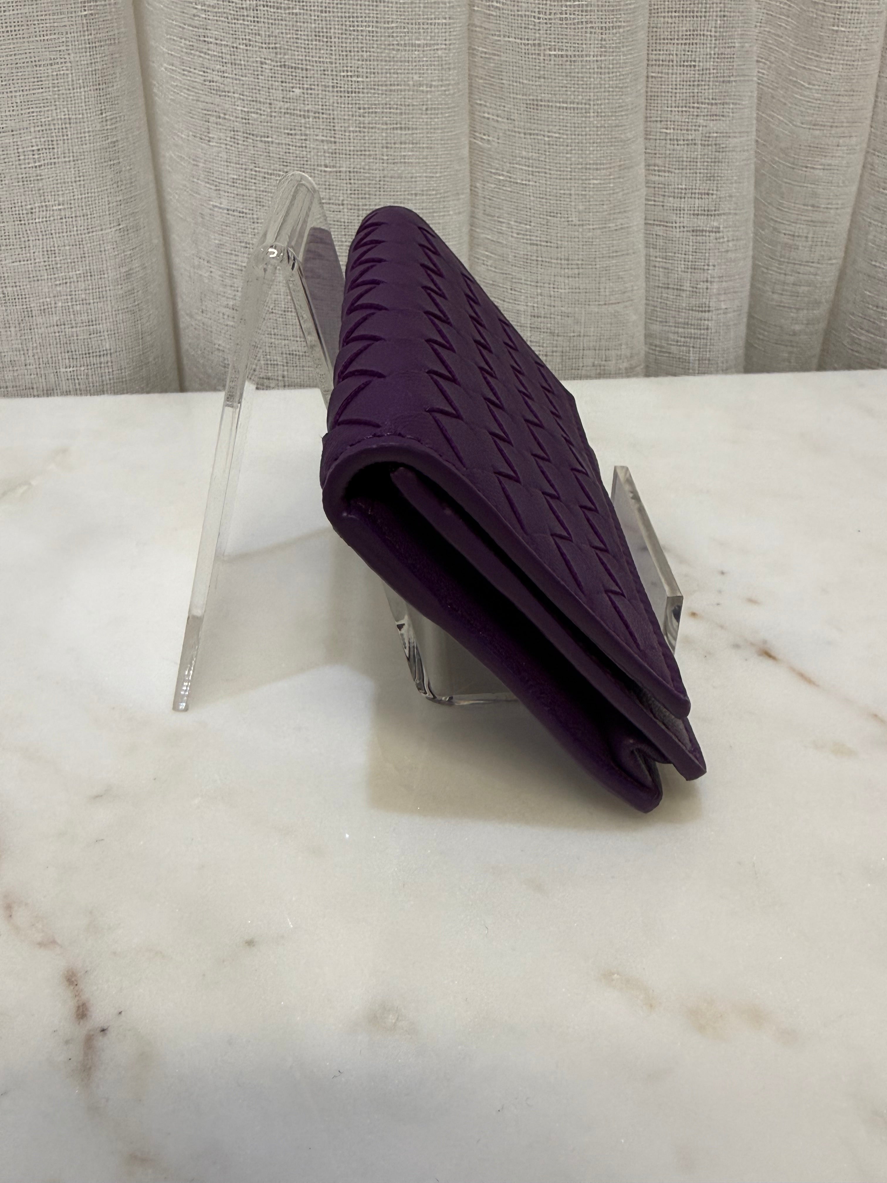 Bottega Purple Card Wallet