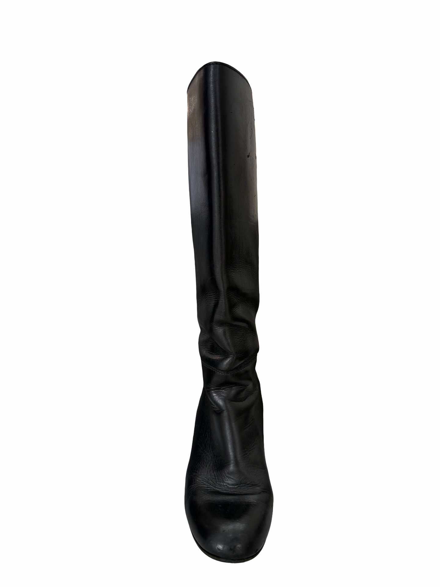 Chanel Black High Heel Boots 37