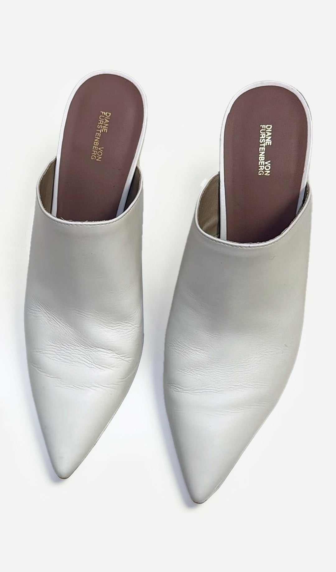 Diane von Furstenberg White Heels 38