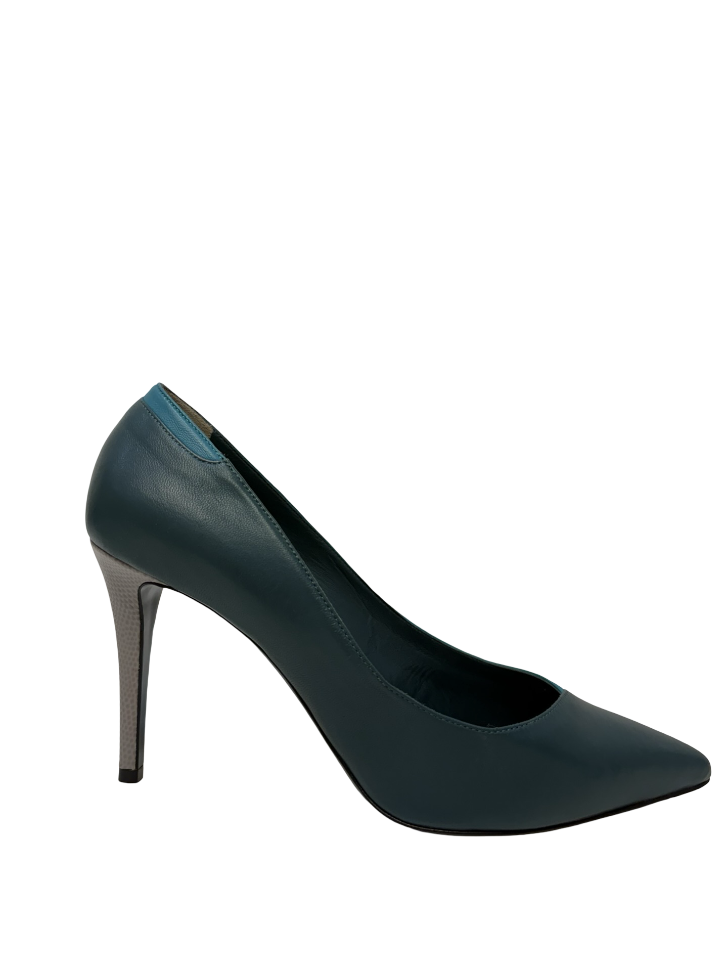 Fendi Teal/Grey Heel Pumps 40 WB