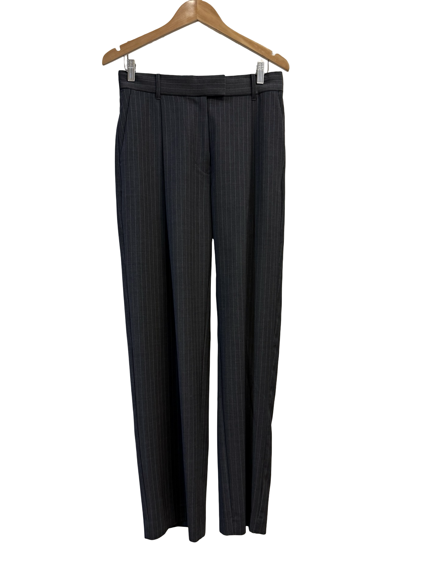 Camilla and Marc Black Pinstriped Pants 8