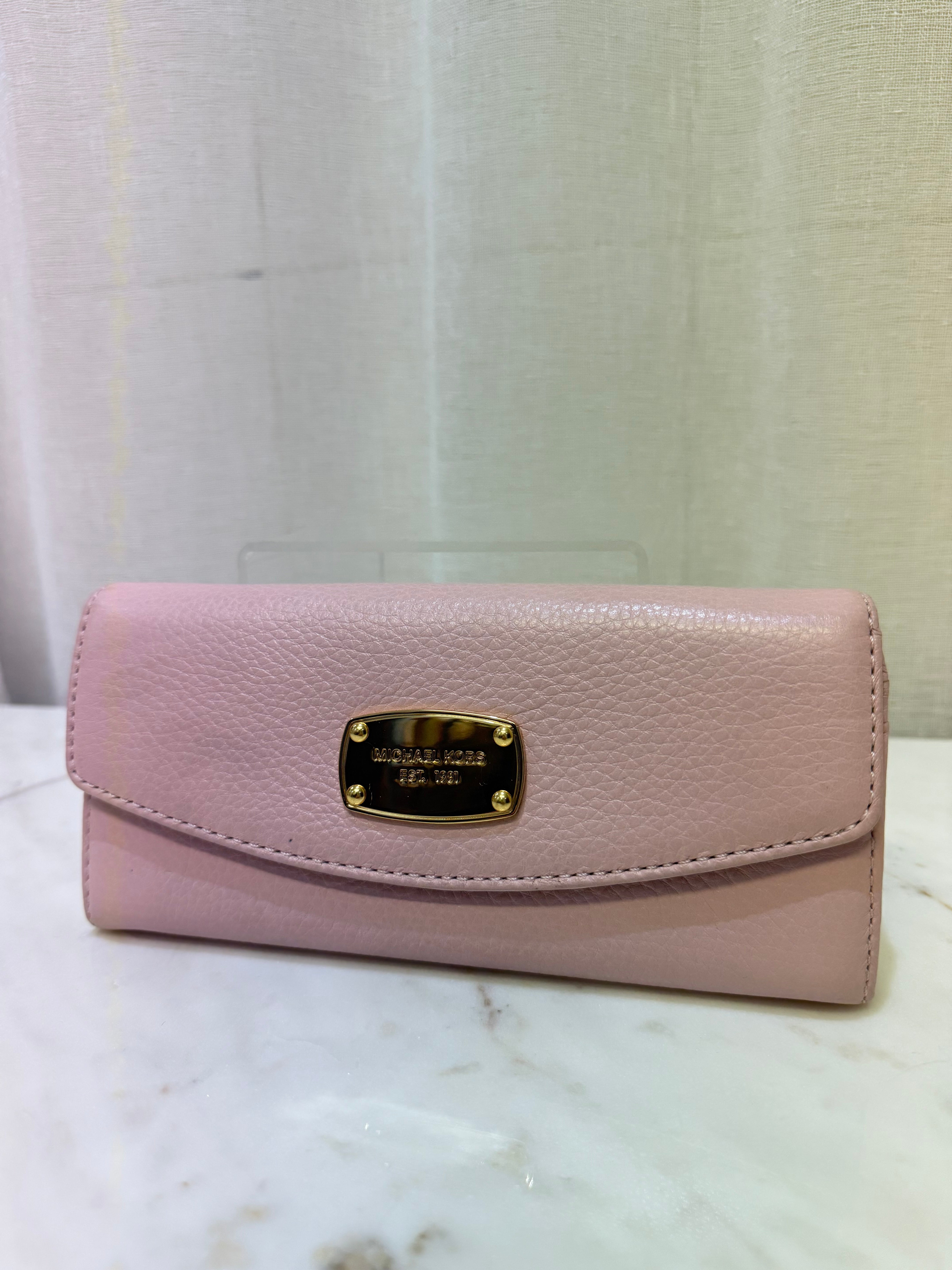 Michael Kors Pink Leather Wallet