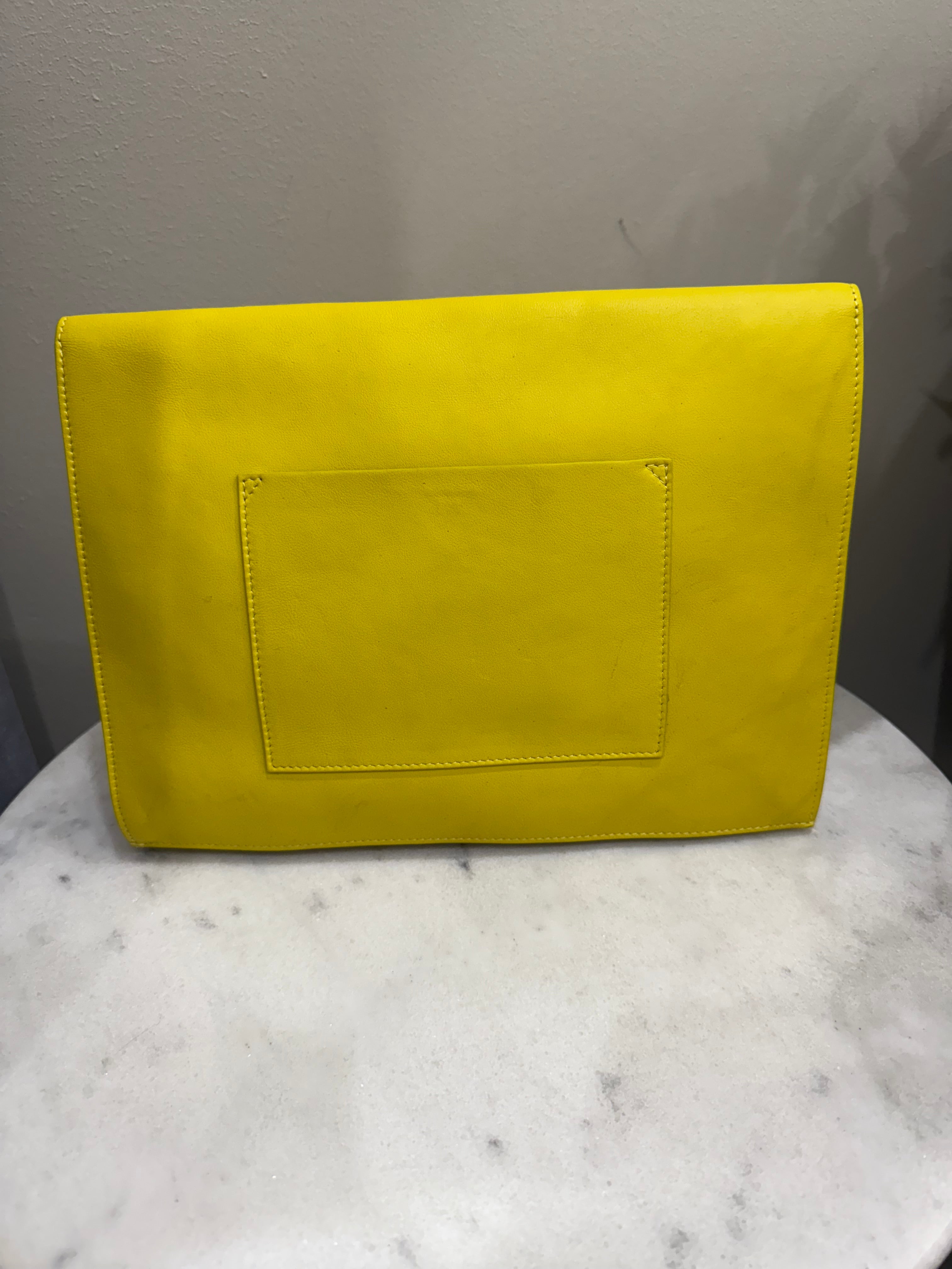 Proenza Schouler Yellow Clutch WB