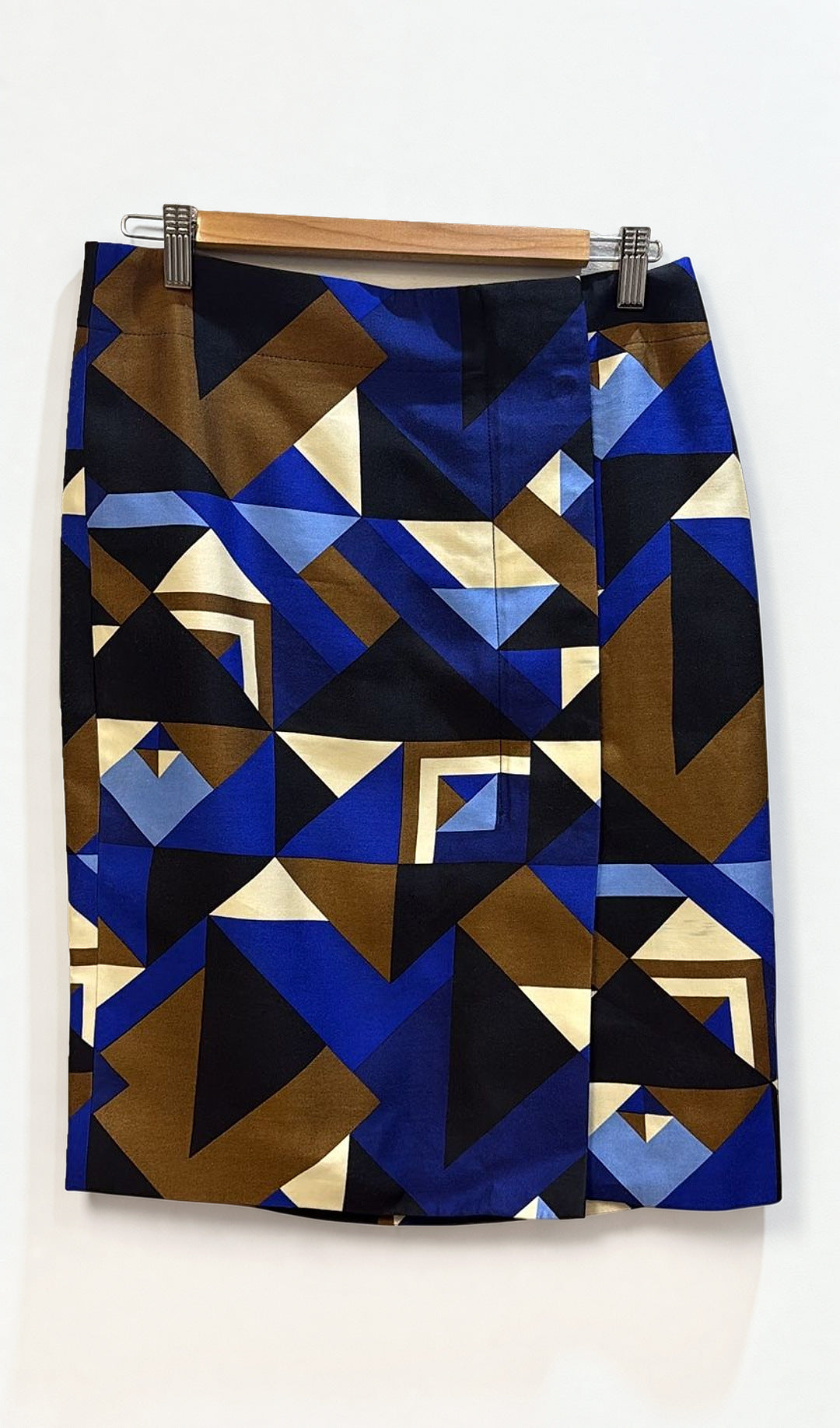 J.Crew Blue Geometric Skirt 4