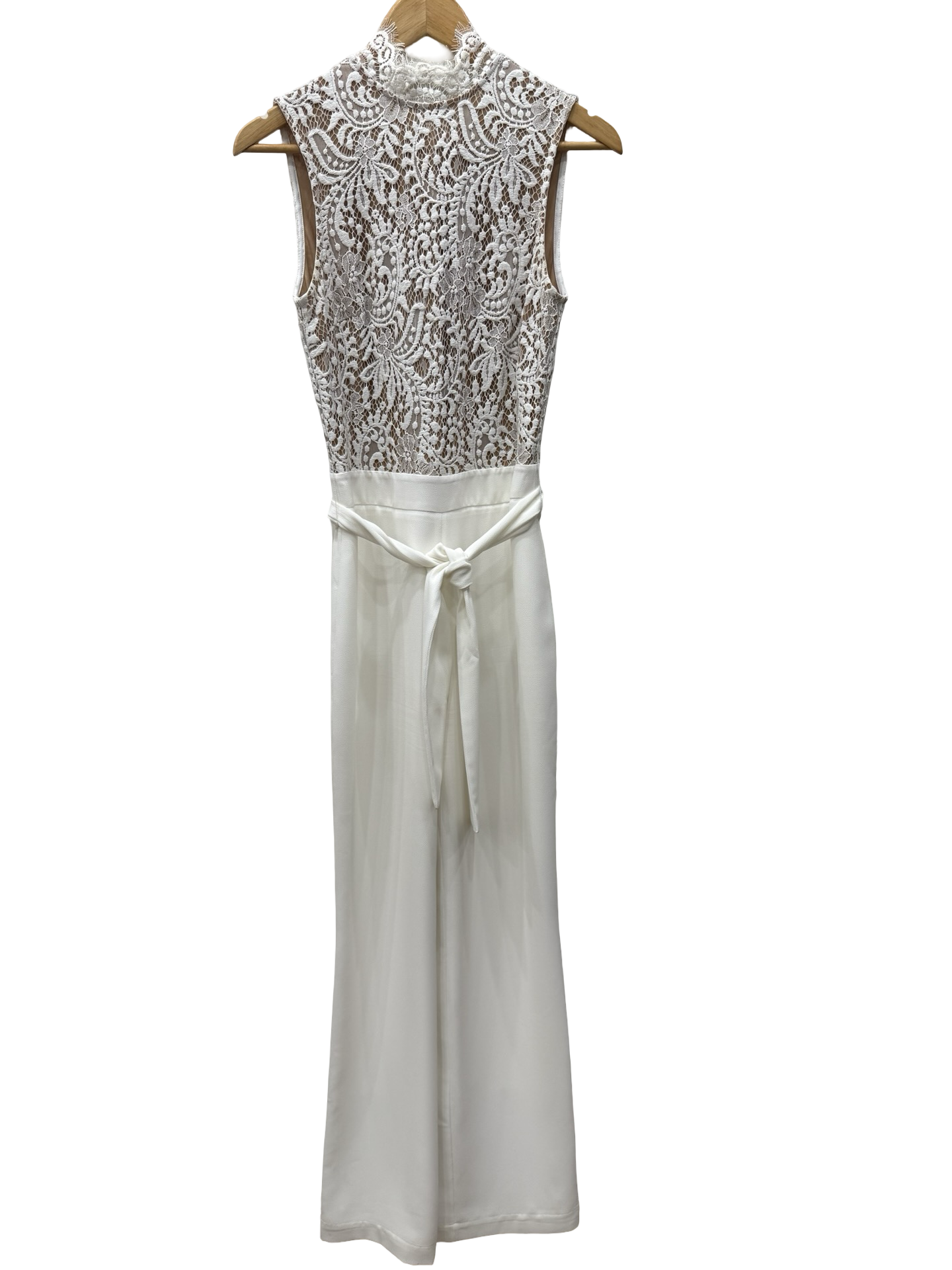 MISHA White Lace Jumpsuit 10