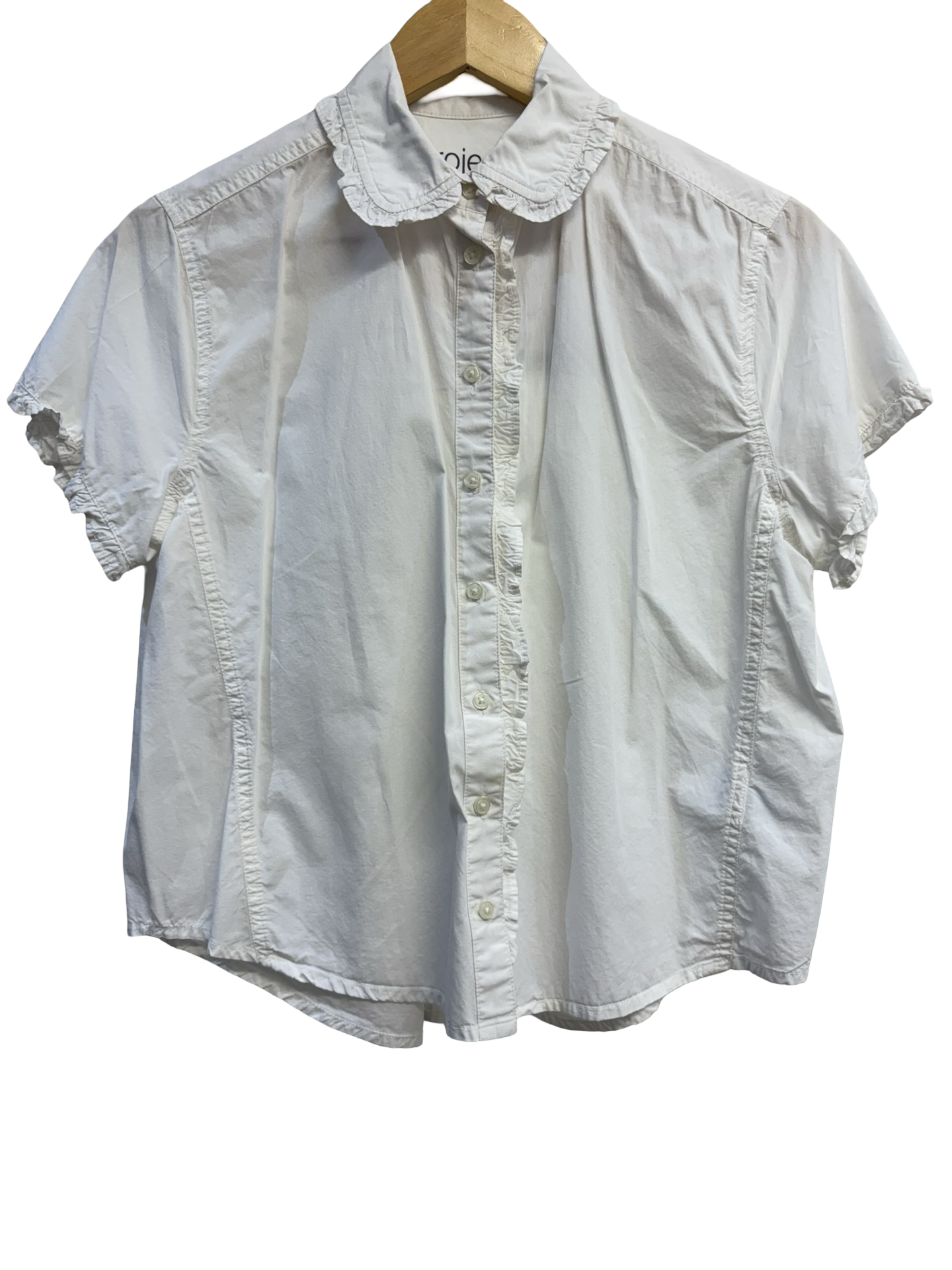 Project AJ117 White SS Blouse M