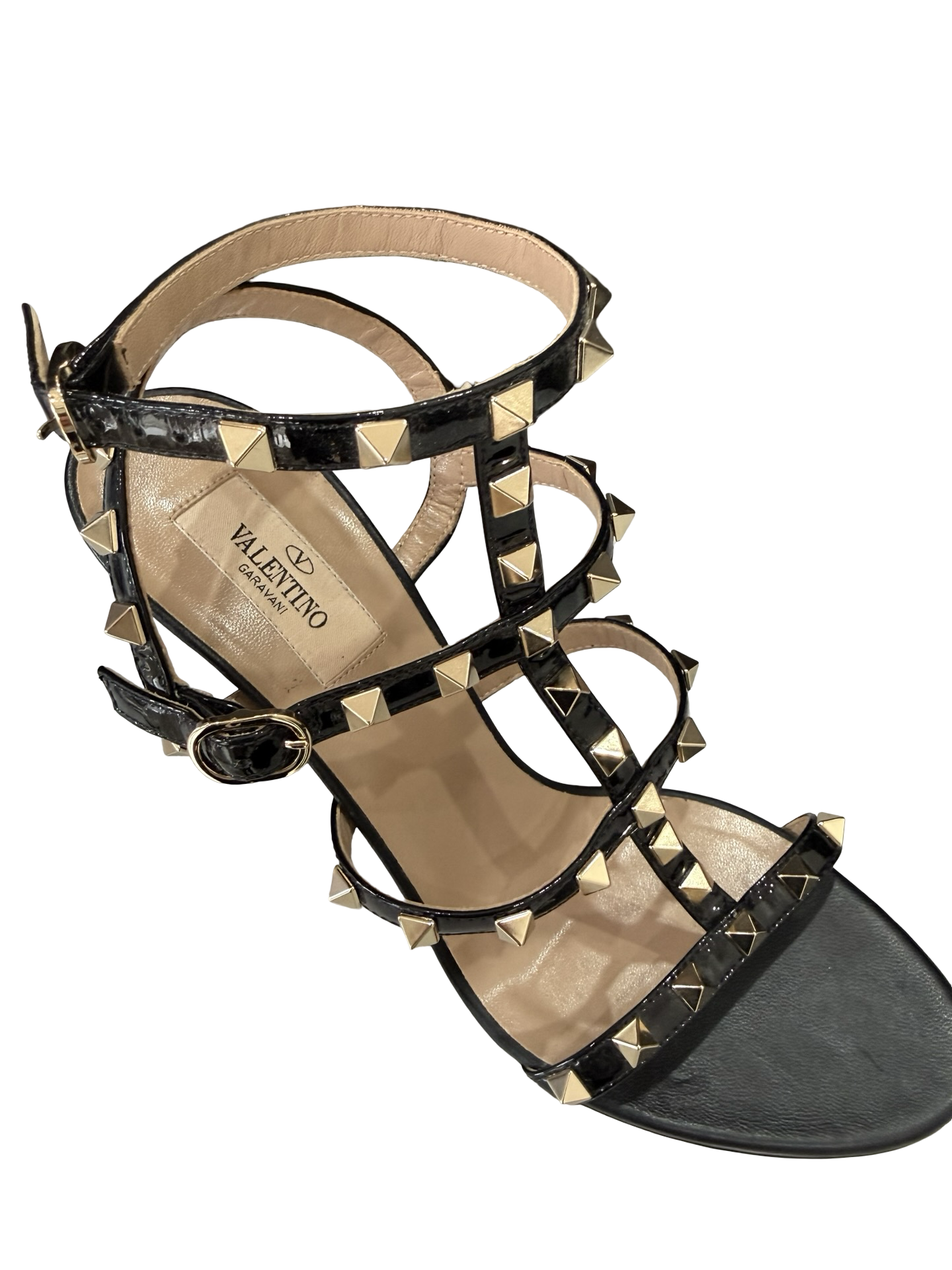 Valentino Garavani Rockstud Black Sandals 9
