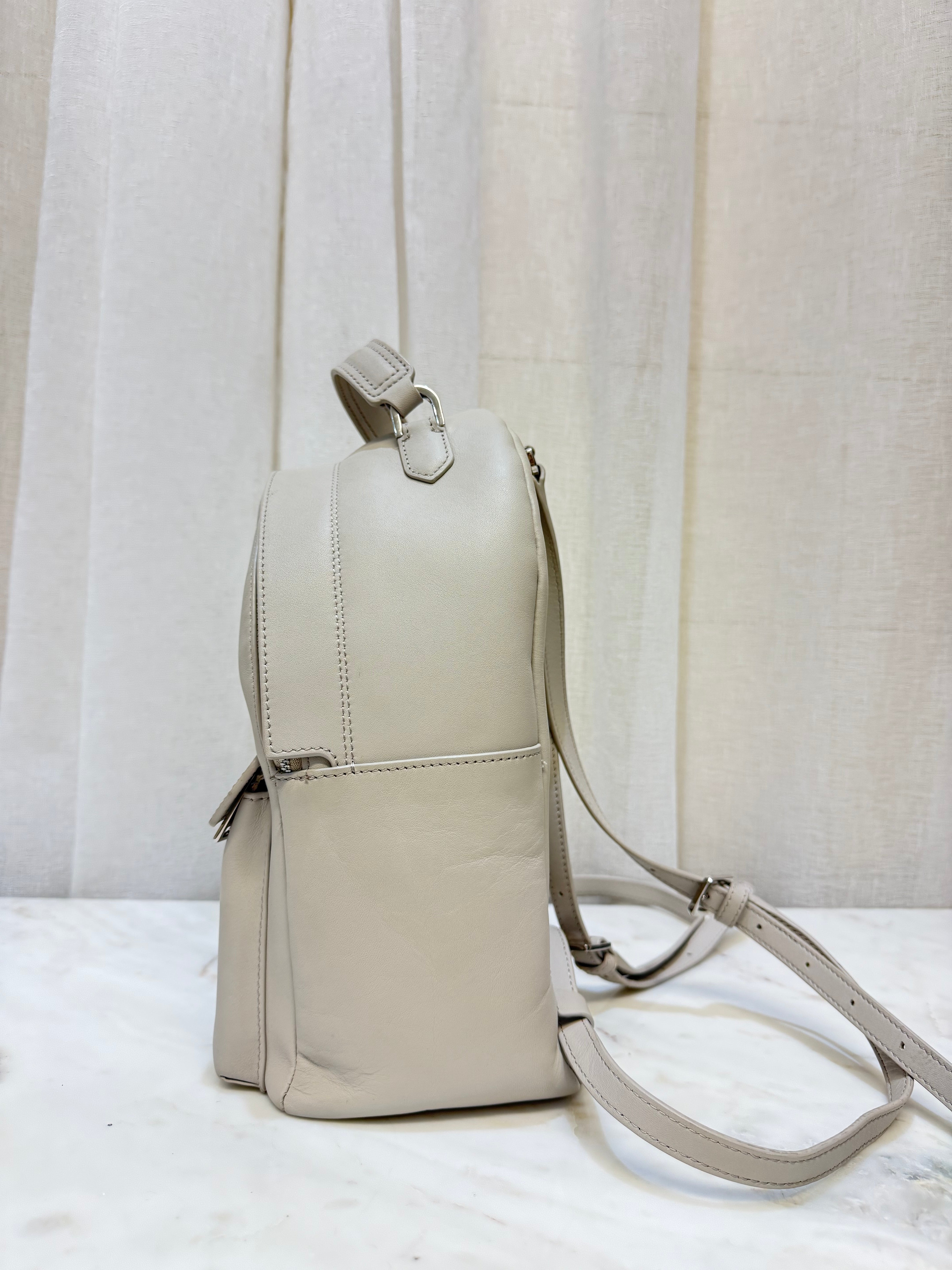 Furla Favolo White Leather Backpack