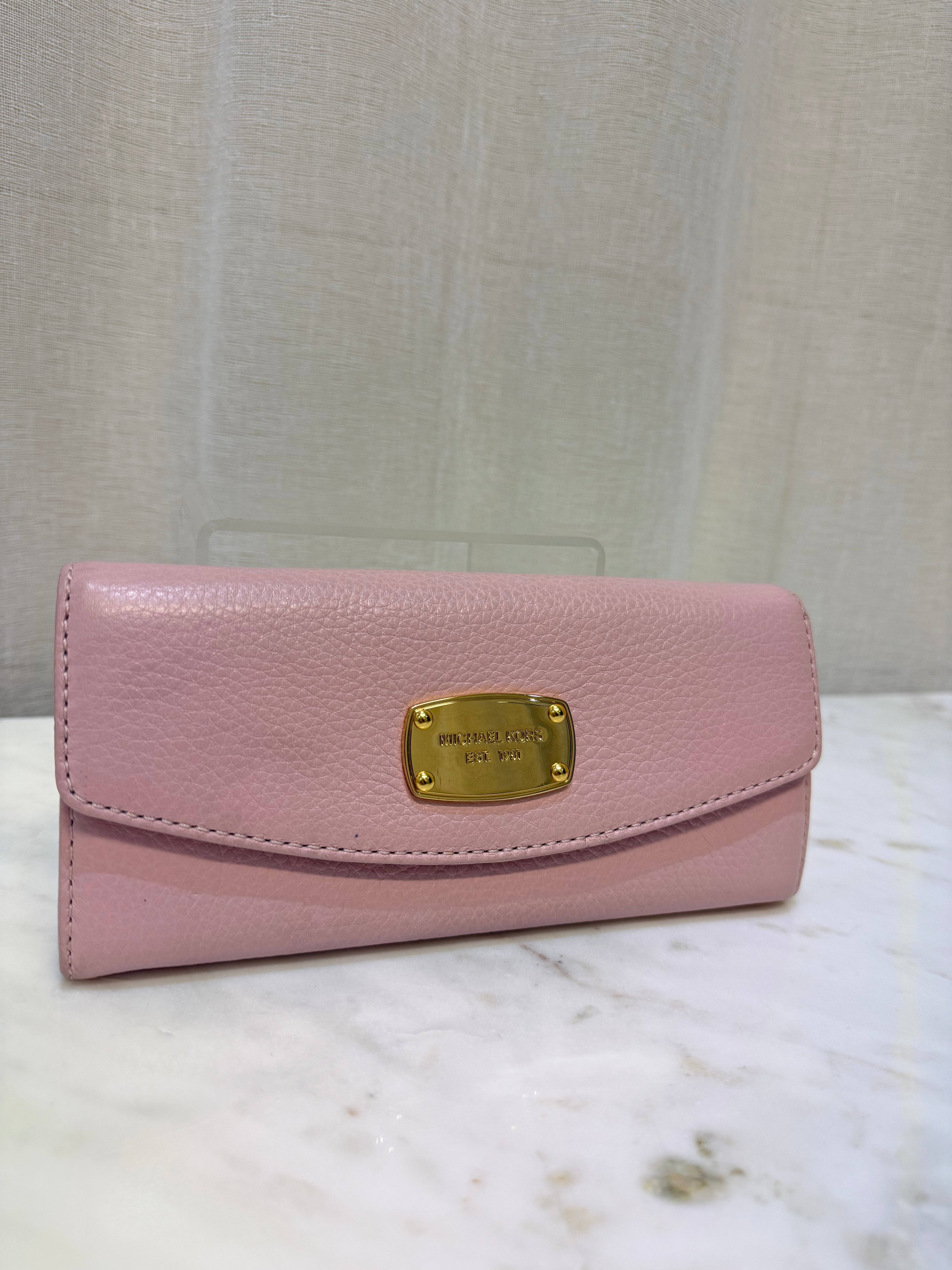 Michael Kors Pink Leather Wallet