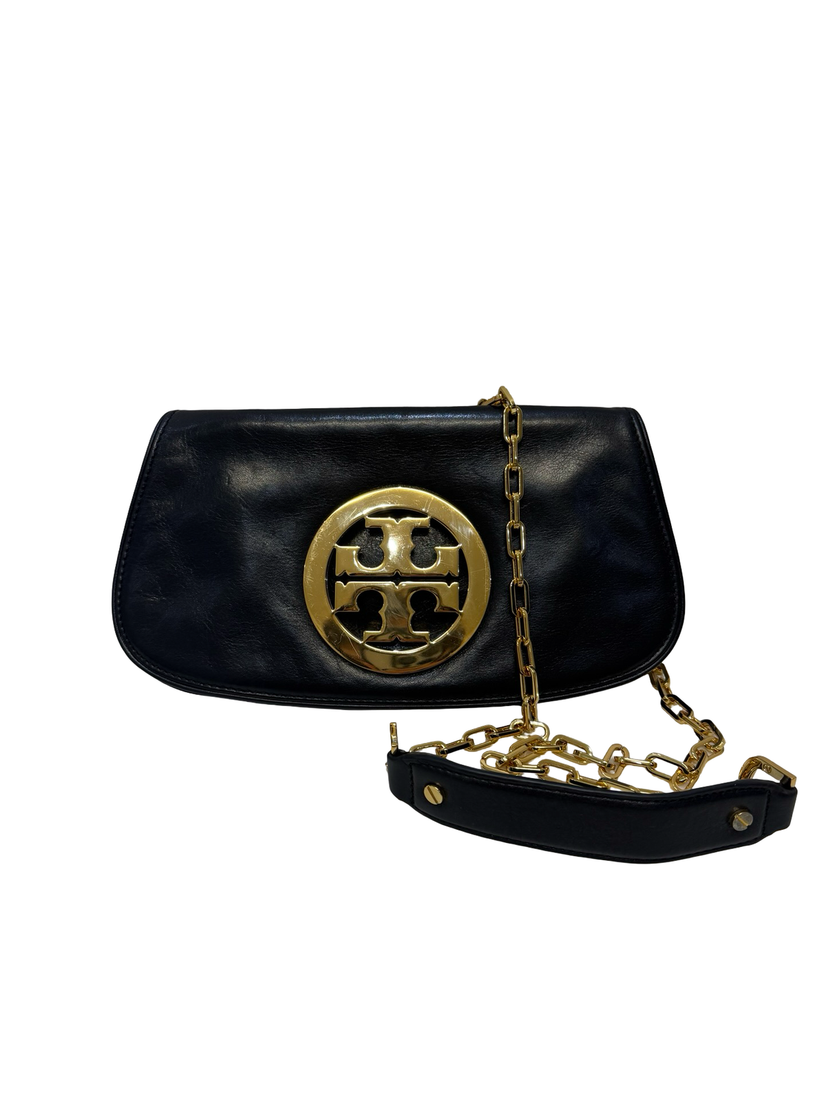 Black Tory Burch Reva Small Clutch