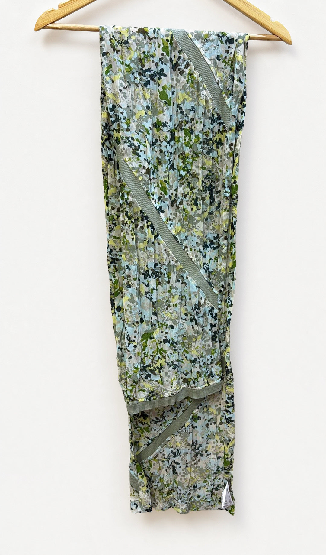 Sandwich Green Patterned Scarf O/S
