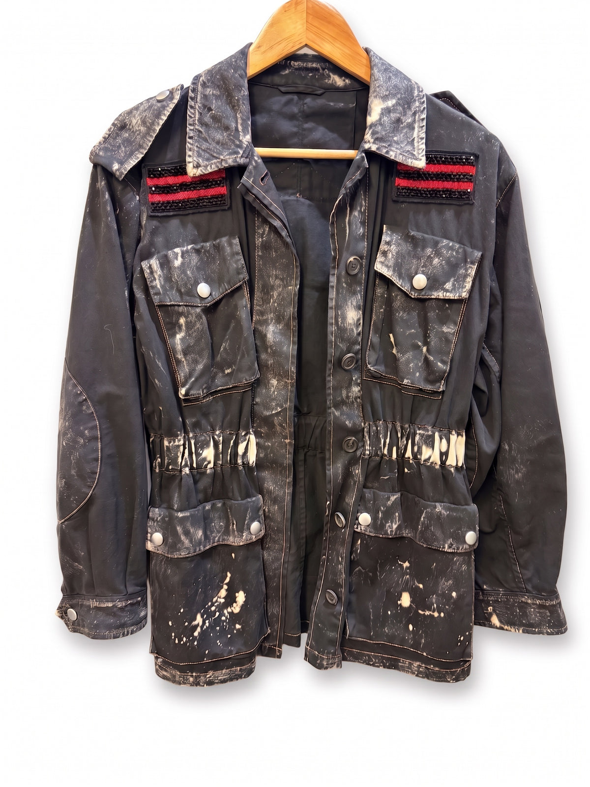 Miu Miu Black Bleached Field Jacket O/S