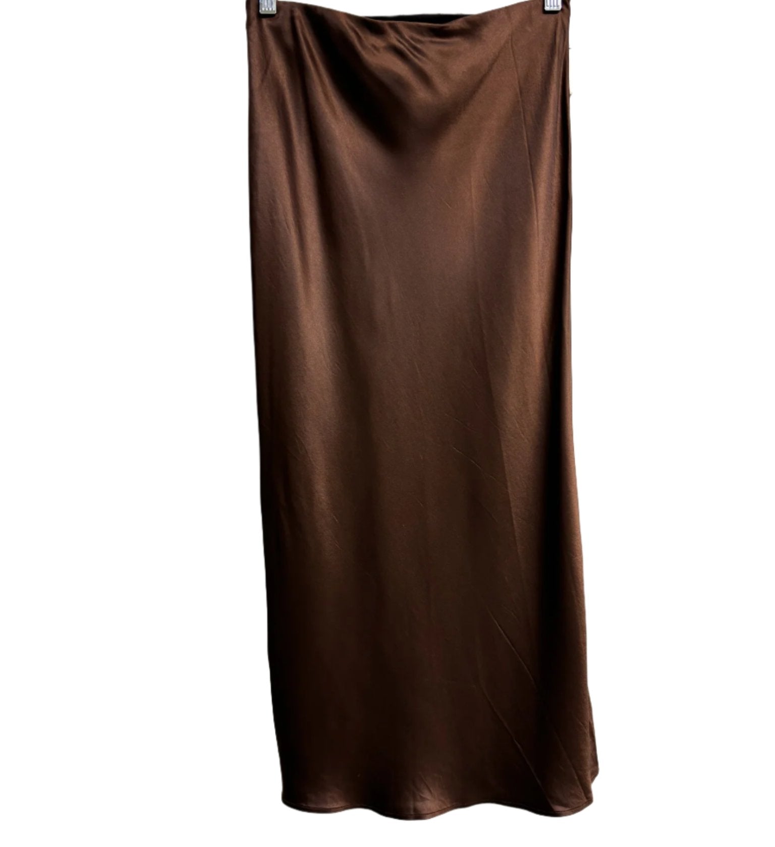 Country Road Brown Satin Long Skirt 8