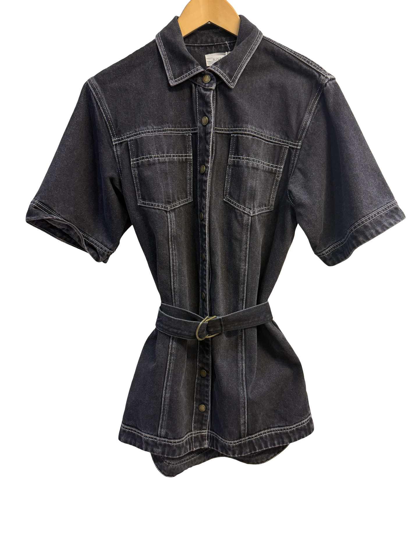 Kivari Black Denim Dress 8
