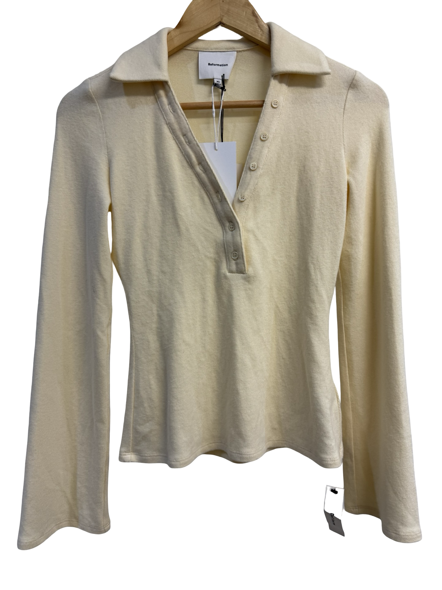 Reformation Yellow Top XS NWT