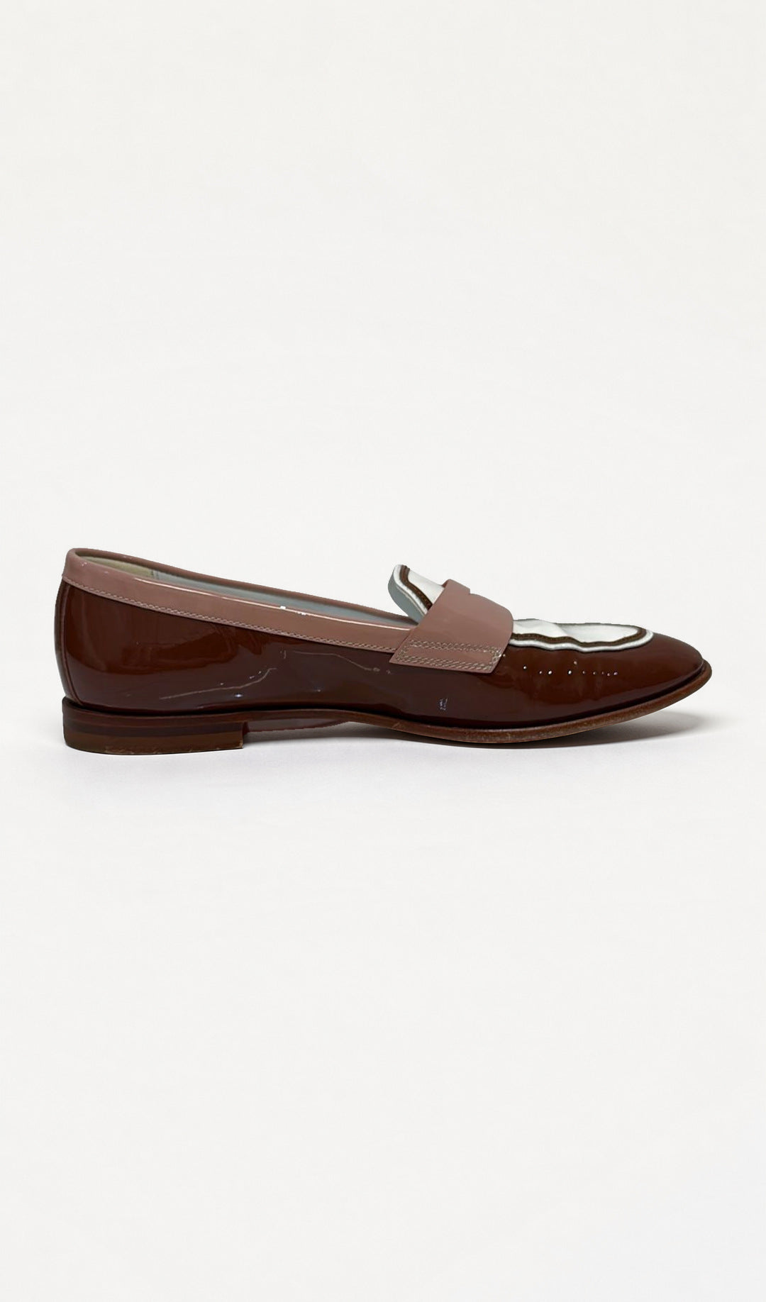 Santoni Brown Loafers 37 WDB