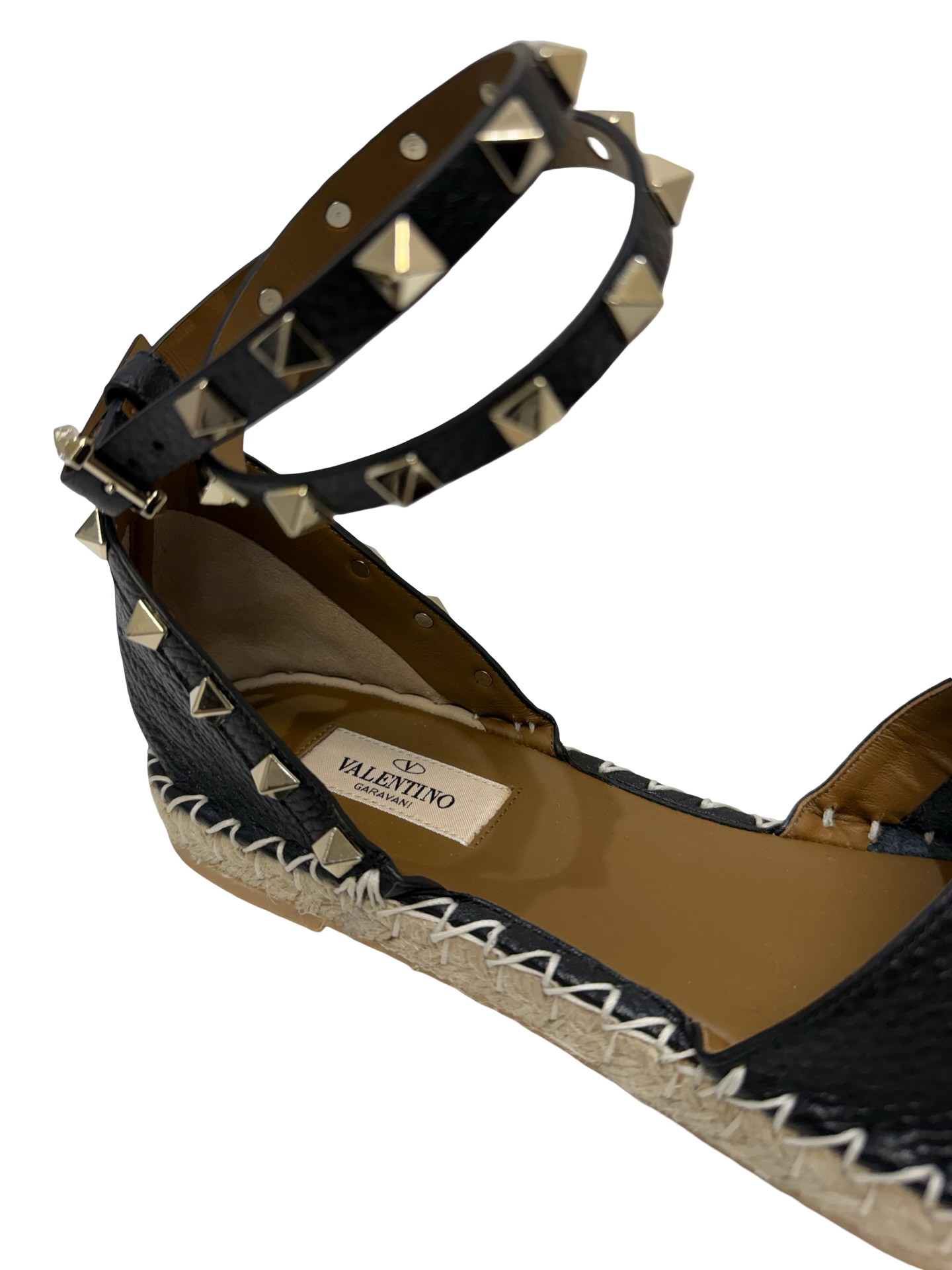 Valentino Black Espadrilles 39 WB