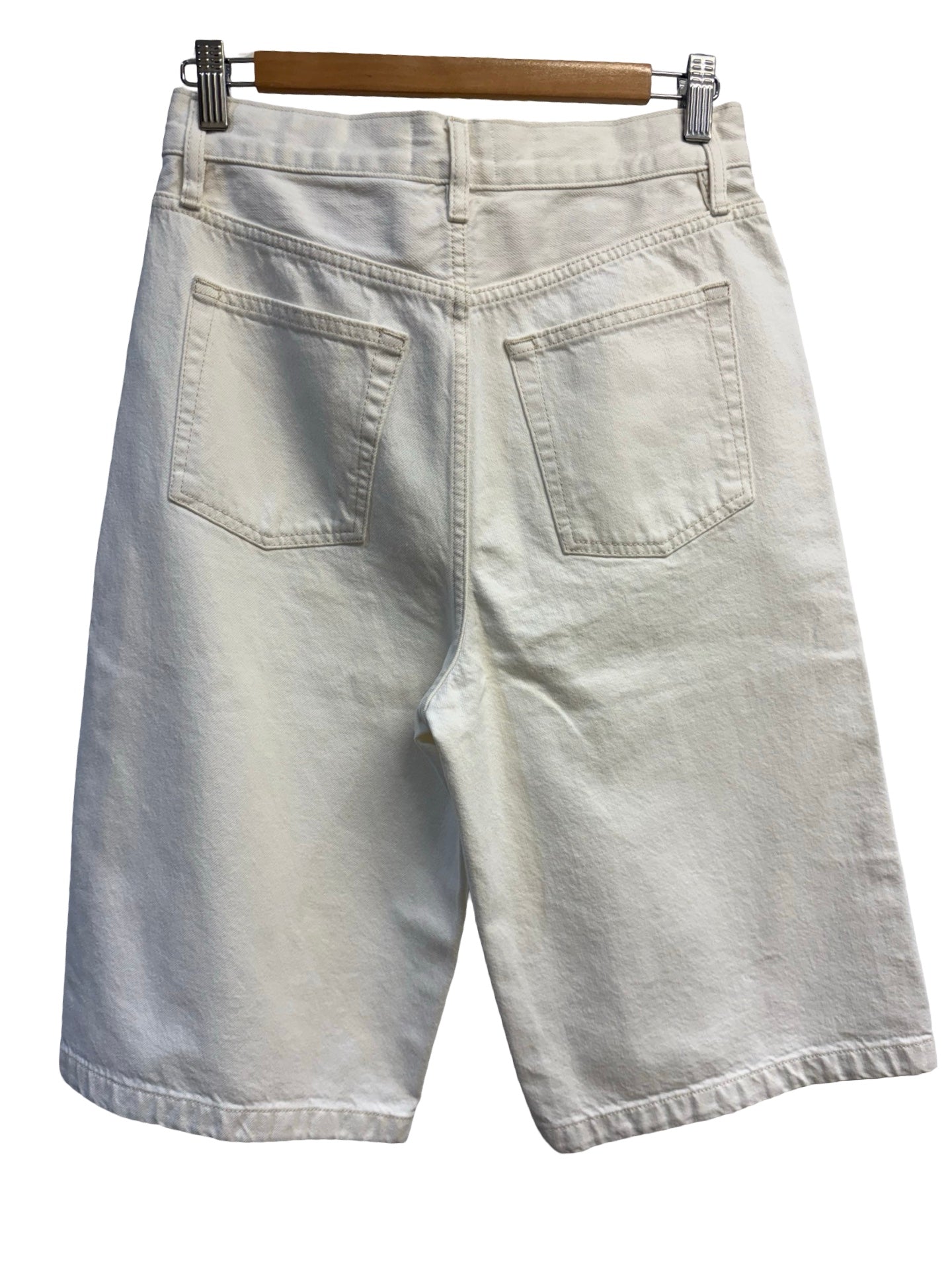 Frame White Denim Shorts 25