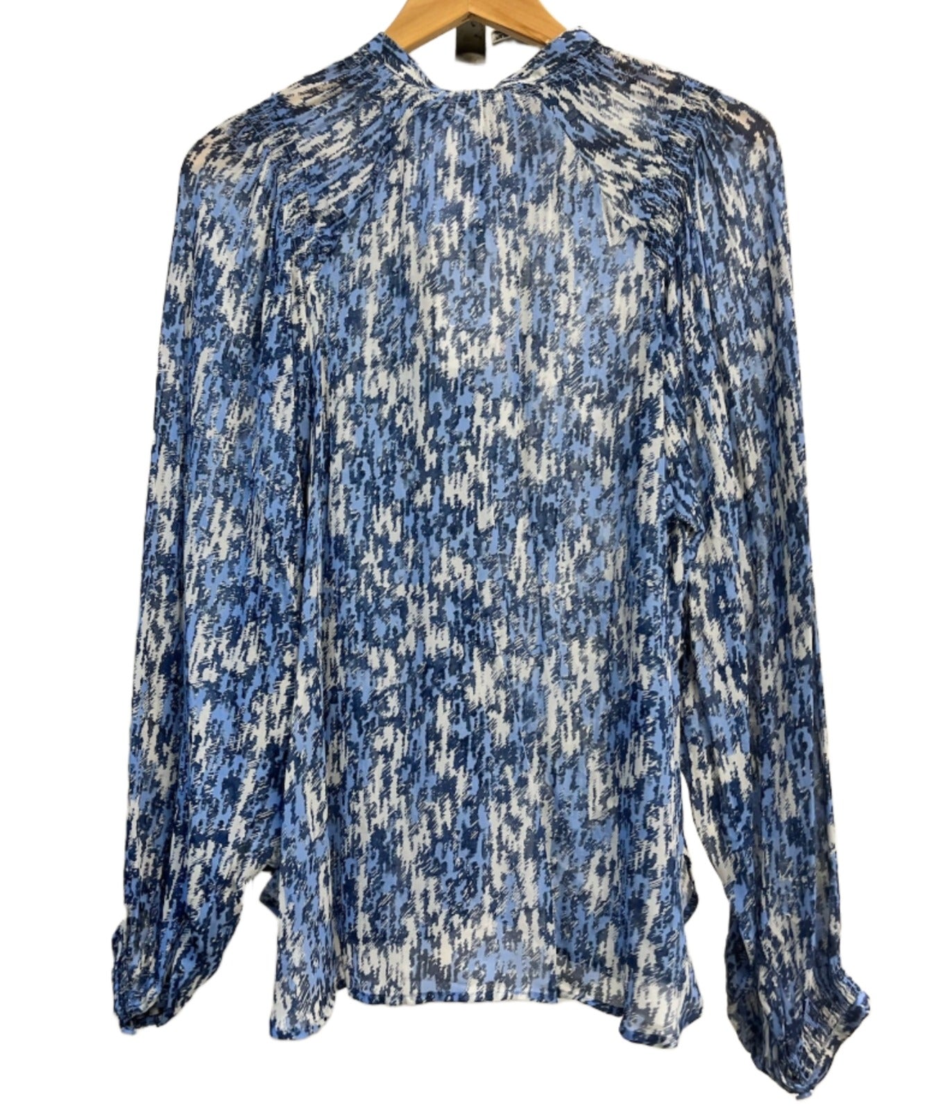 Second Female Blue Pattered Blouse S