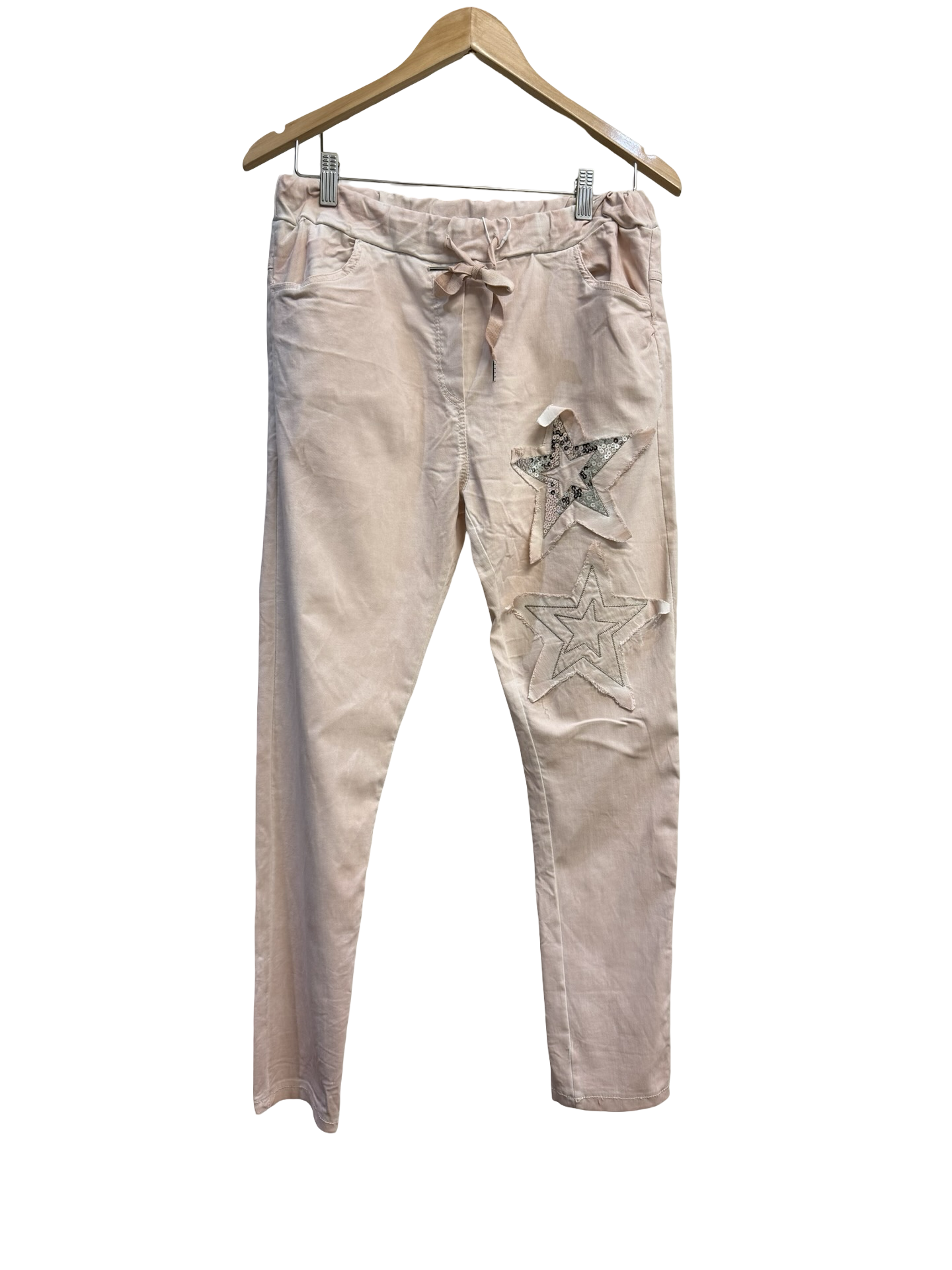 Pink Jogger Pants With Star M