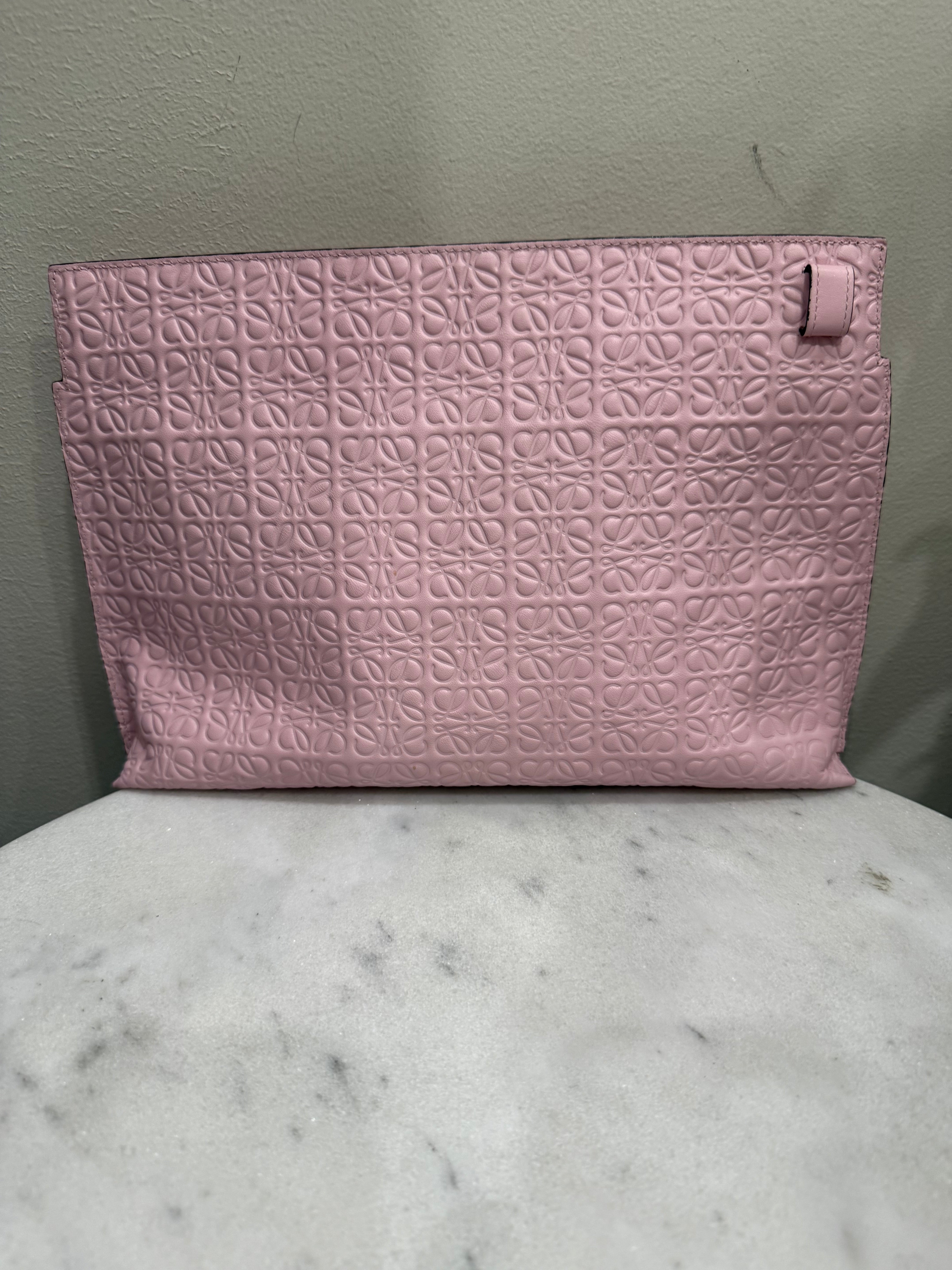 Loewe Pink Monogram Pouch