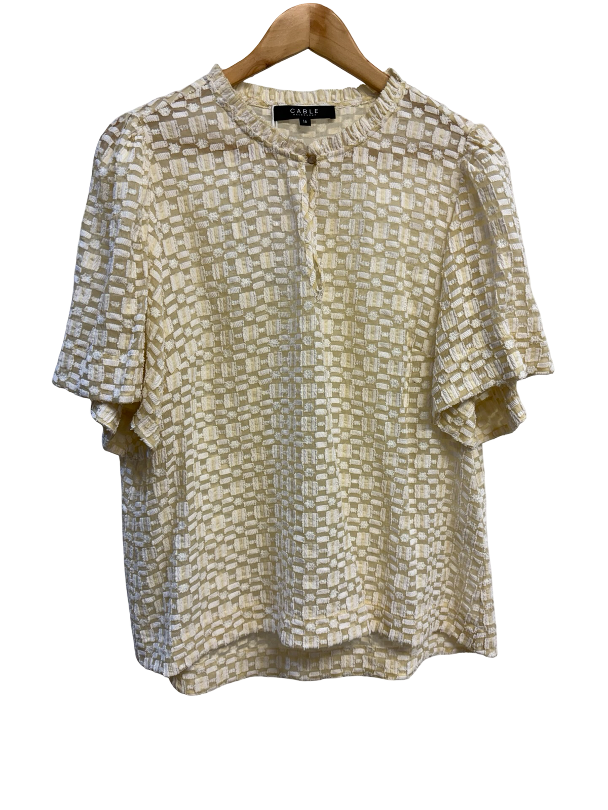 Cable Cream Blouse 16
