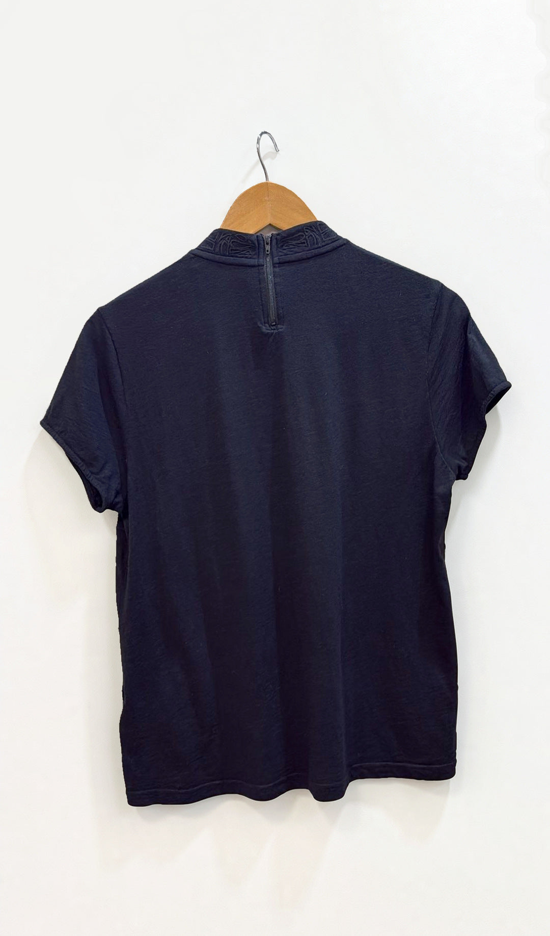 Verge Black Cut Out T-Shirt L