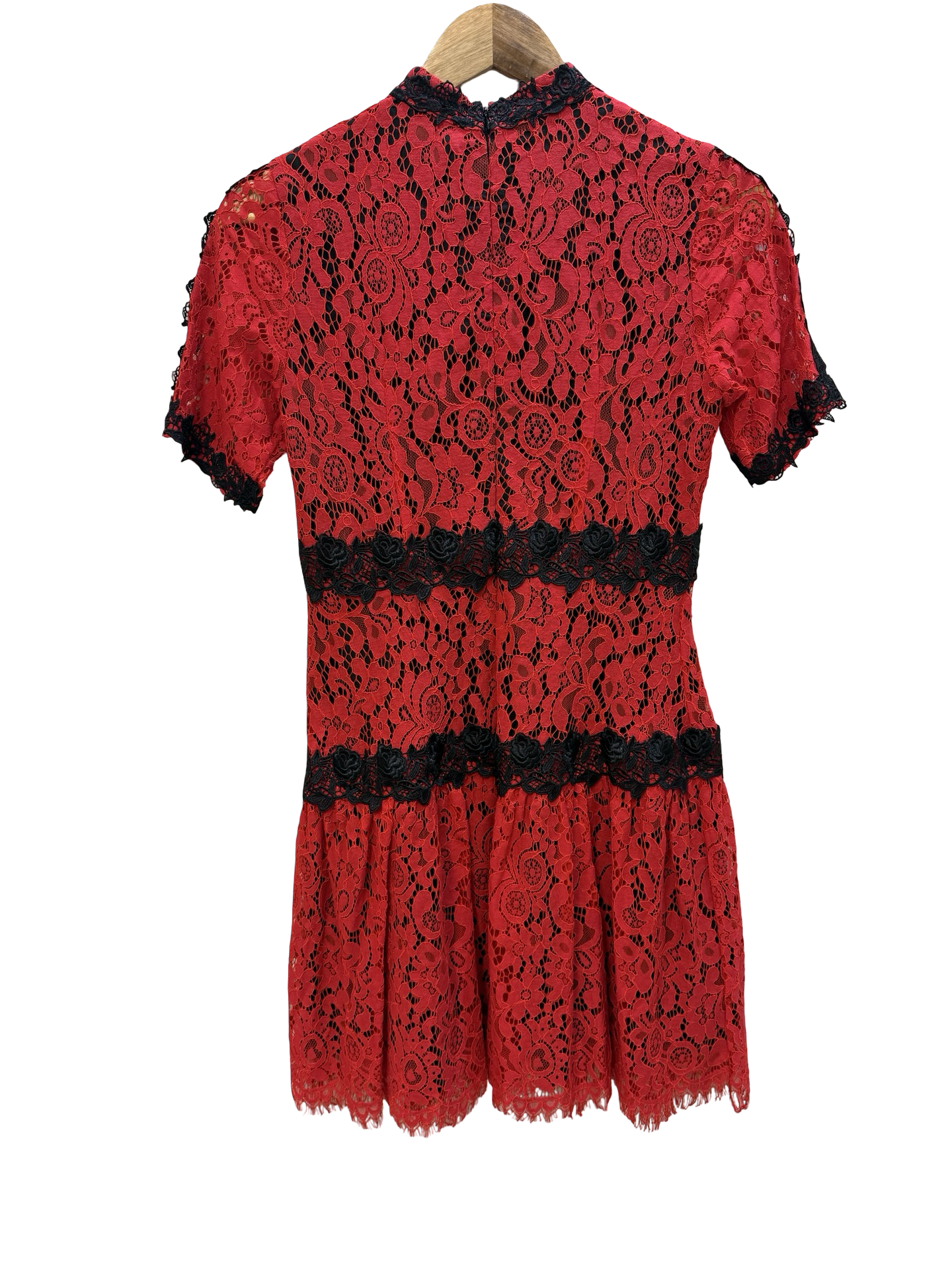 DOLCE & GABBANA RED LACE DRESS M