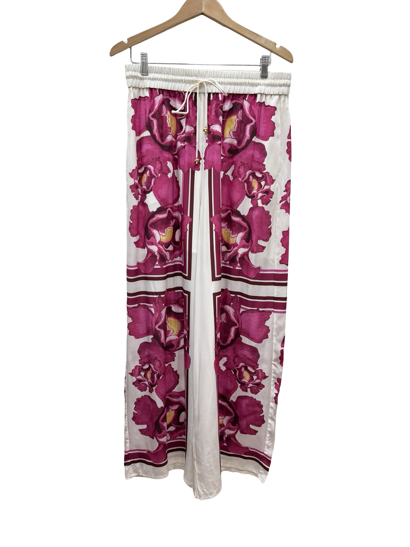 Aje Pink/White Flrl Pants 12