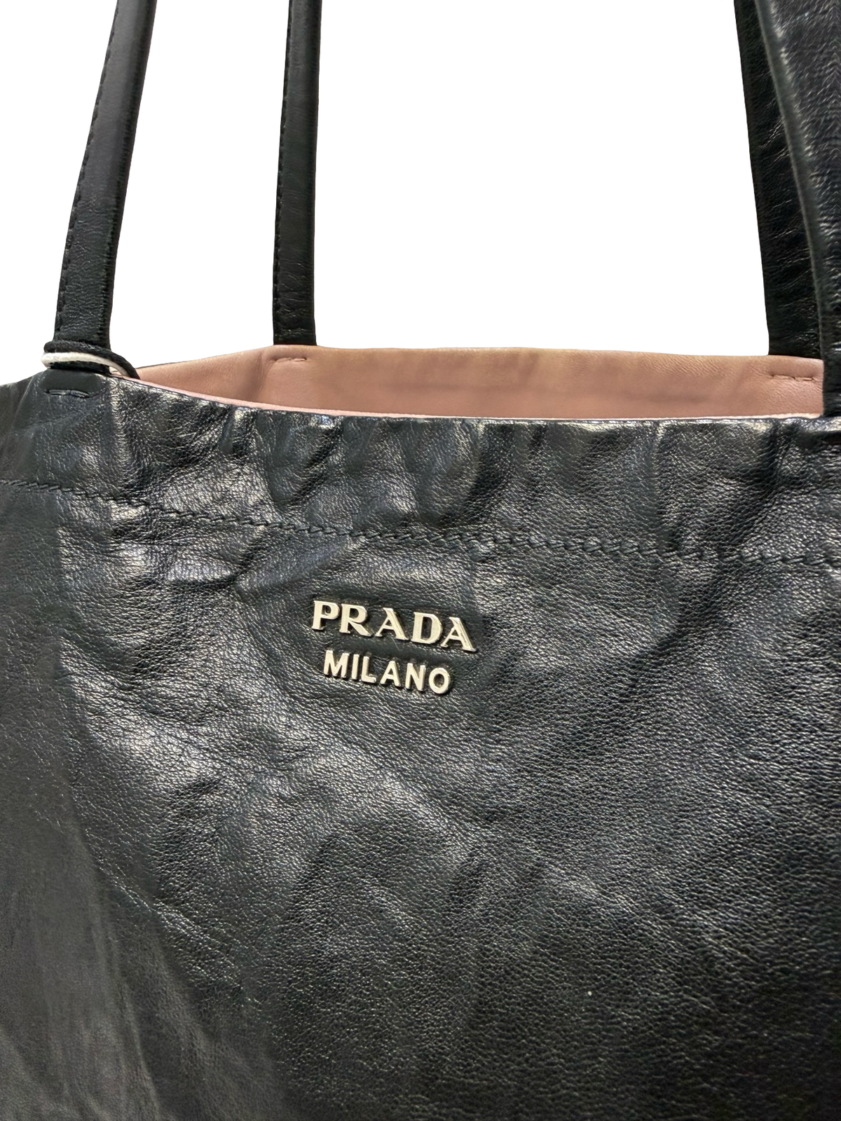 Prada Black Leather Tote